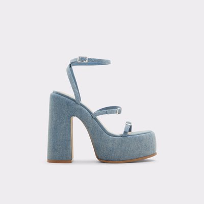 Joden Medium Blue Women's Platform Sandals | ALDO US