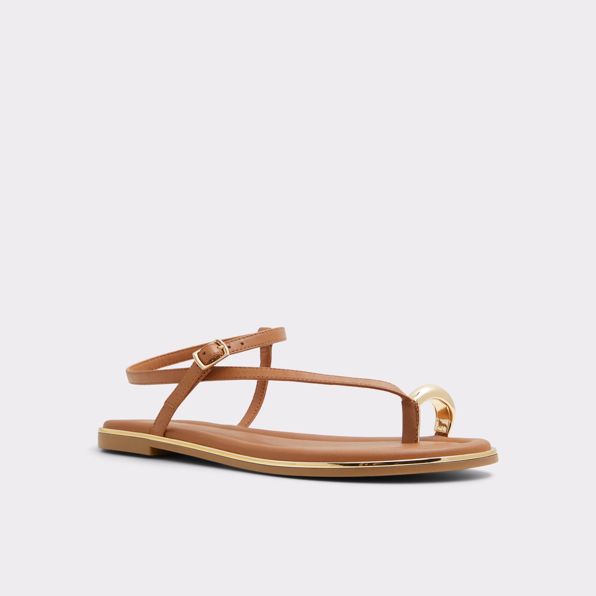 Jomali Medium Brown Women's Flat Sandals | ALDO Canada