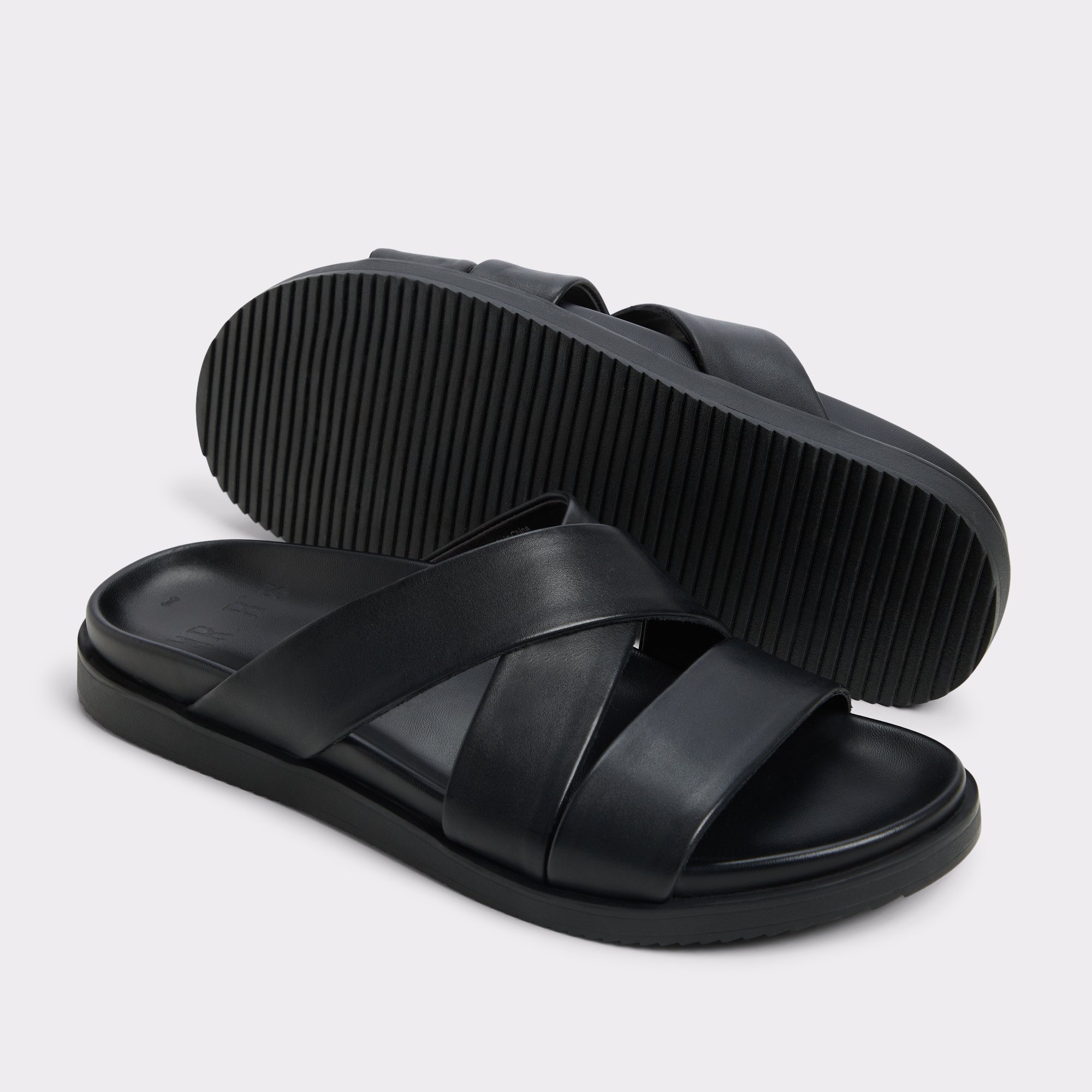 おしゃれ☆レザー【ALDO Men’s】Kairo スライドサンダル Kairo Black Men's Sandals & Slides | ALDO US