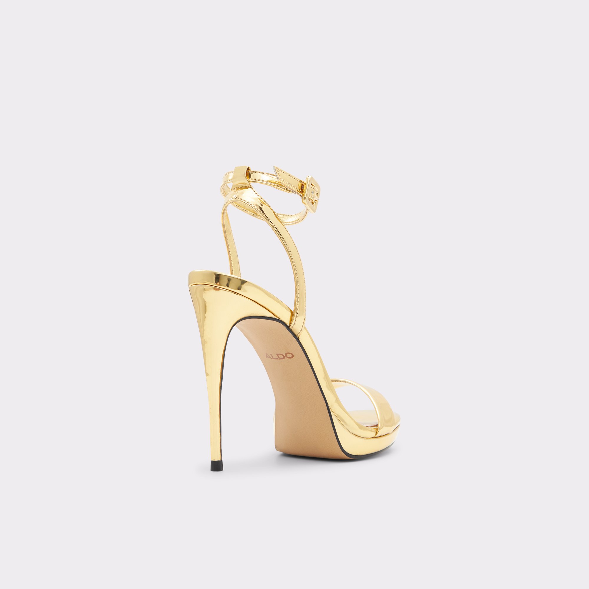Kat Gold Strappy Sandals ALDO
