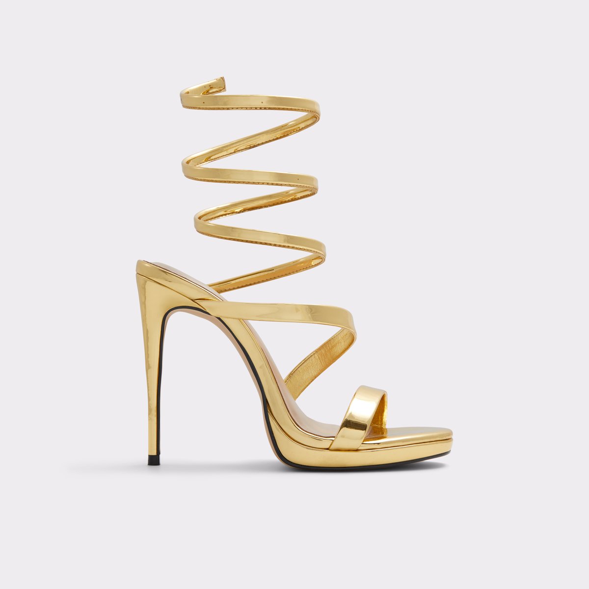 Katswirl Gold Women's Strappy sandals | ALDO Canada