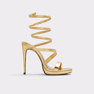 알도 ALDO Katswirl Gold Womens Strappy sandals