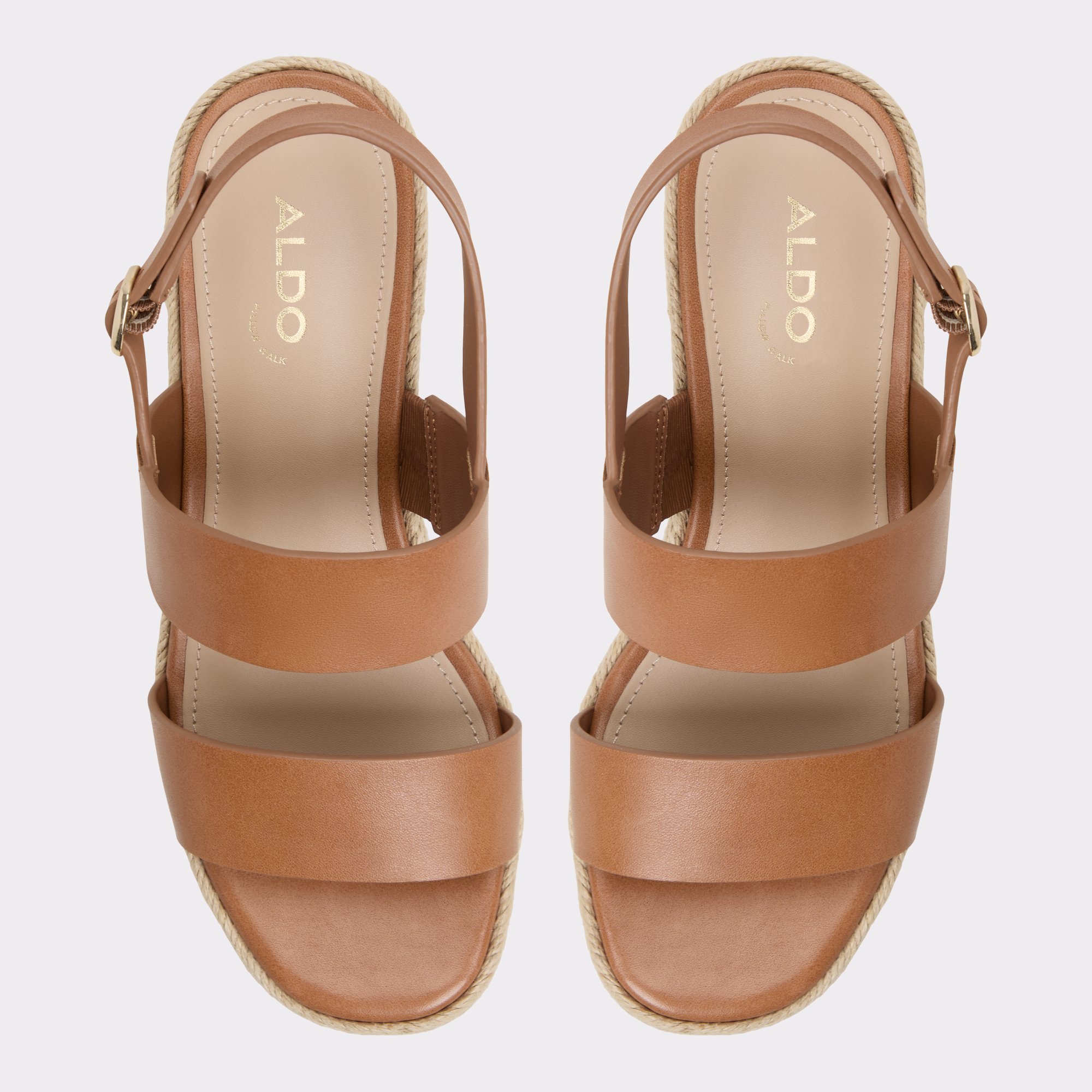 ALDO●ケオニー ウェッジサンダル - Medium Brown Keoni Medium Brown Women's Platforms & Wedges | ALDO US