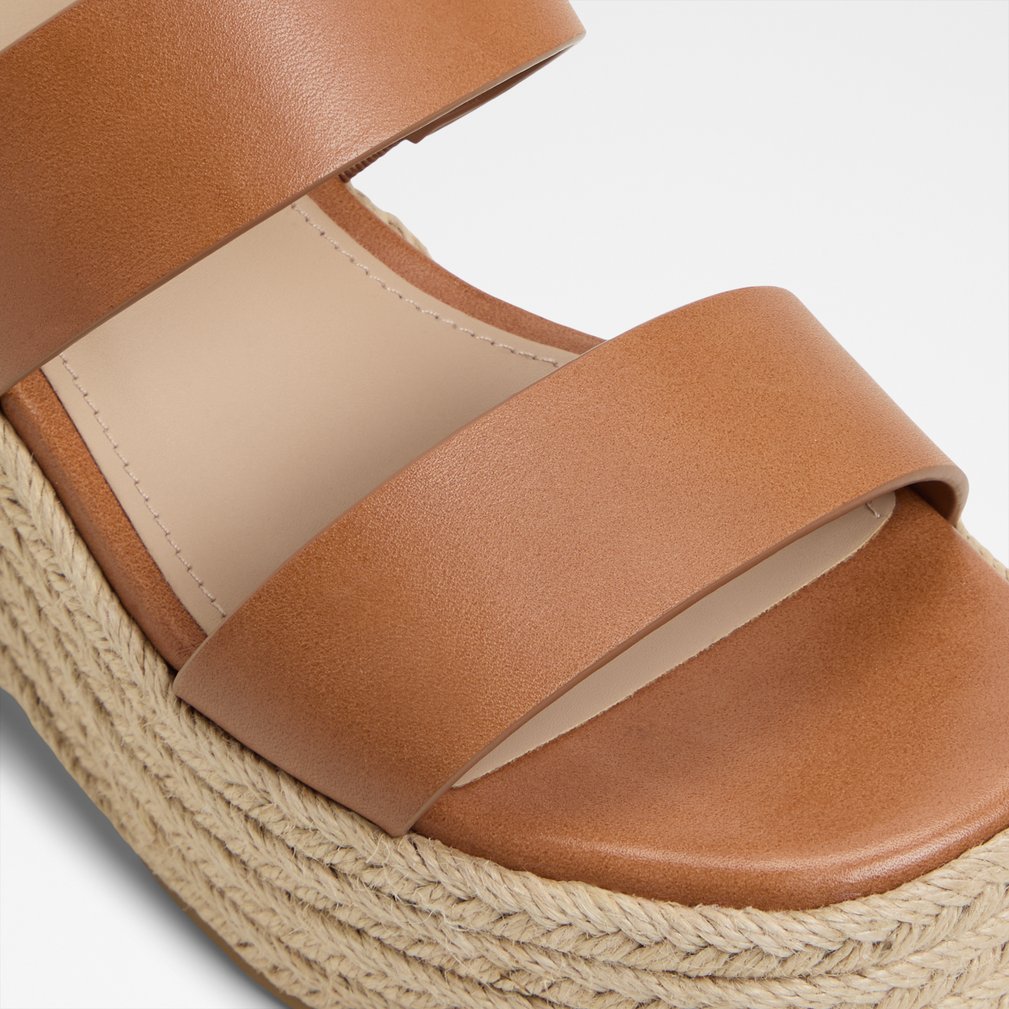 ALDO●ケオニー ウェッジサンダル - Medium Brown Keoni Medium Brown Women's Platforms & Wedges | ALDO US