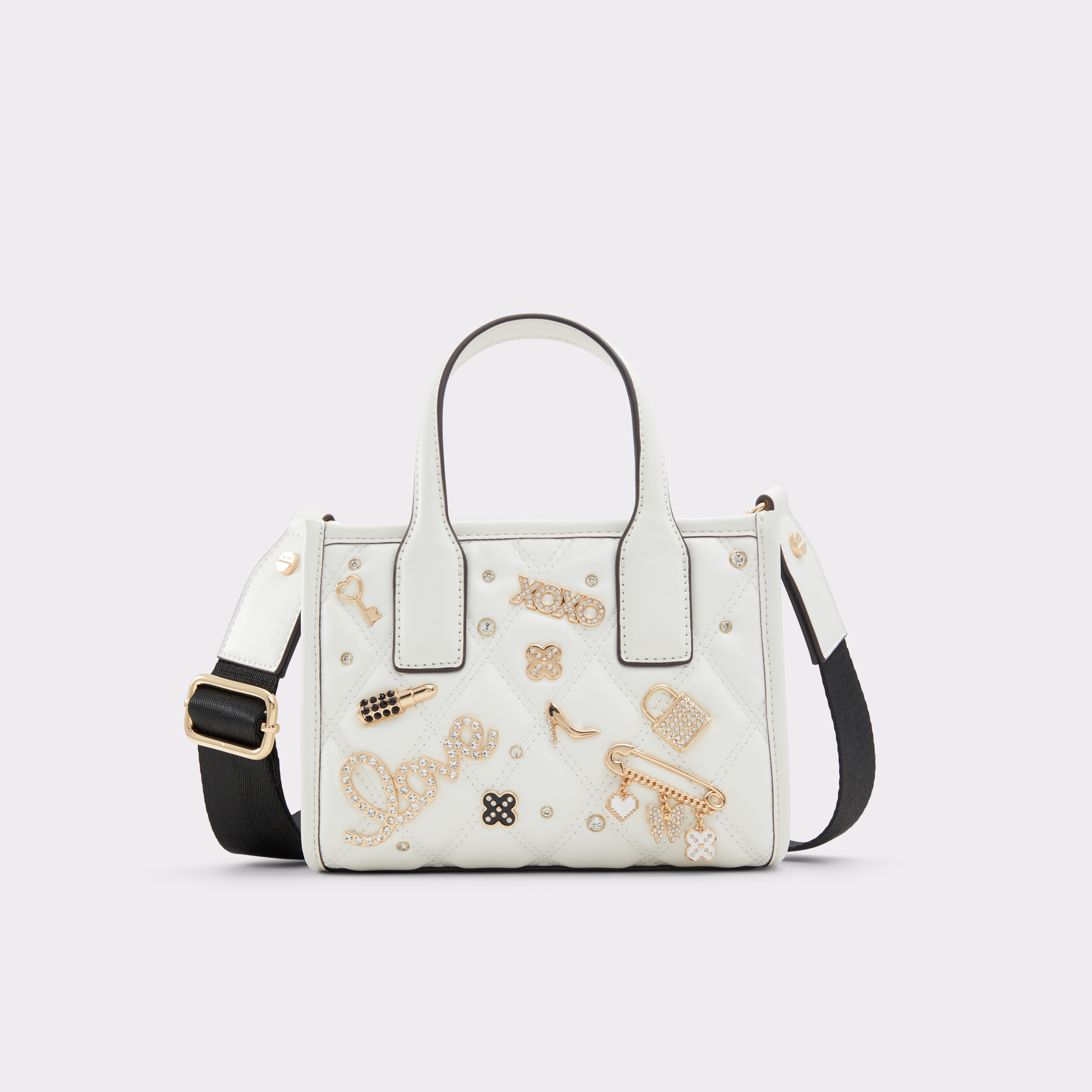 ★ALDO★ Aldo Kaylani Satchel Bag Black White Keylaniix Black/White Women's Tote & Satchel bags | ALDO US