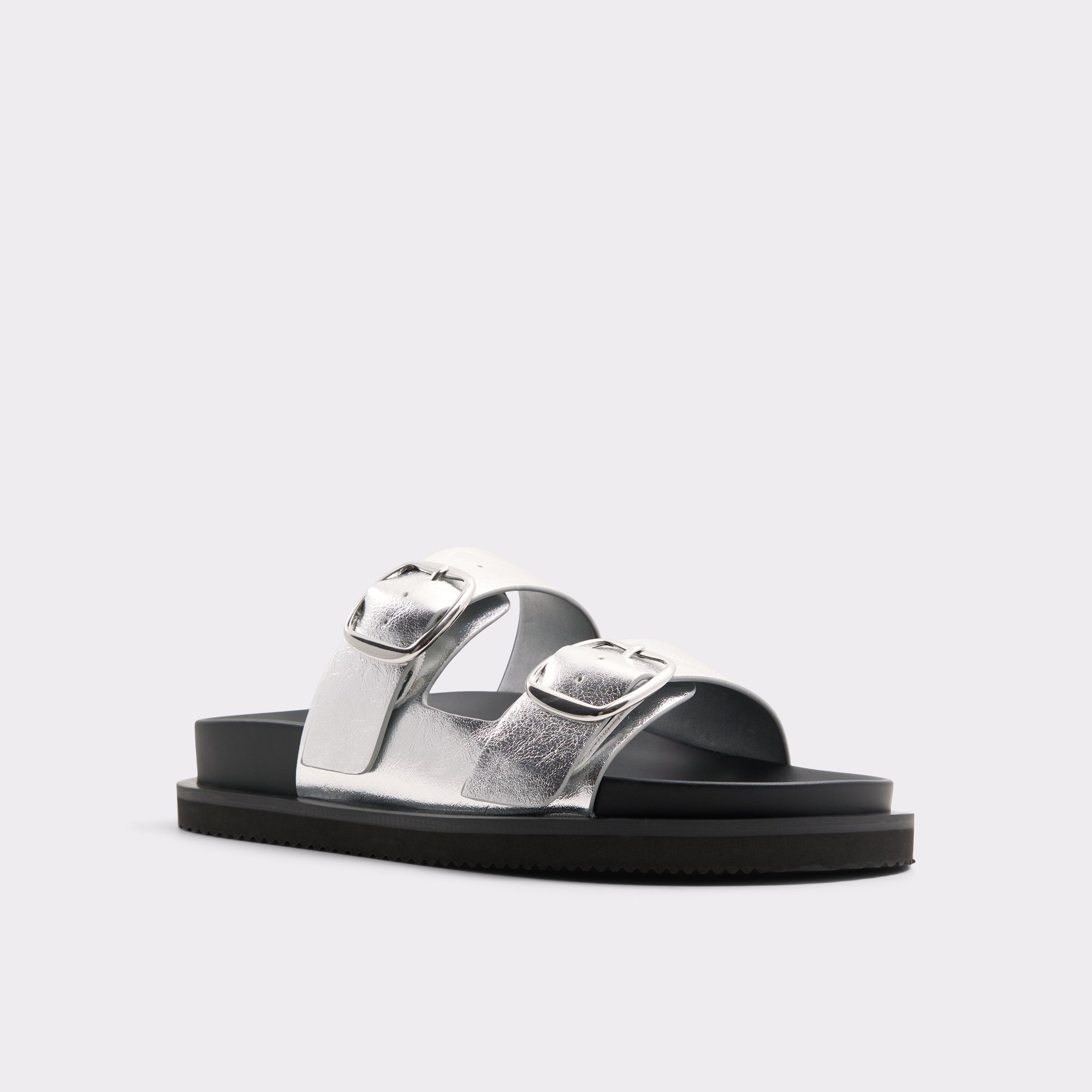 Kravis Silver Women's Flat Sandals | ALDO Canada