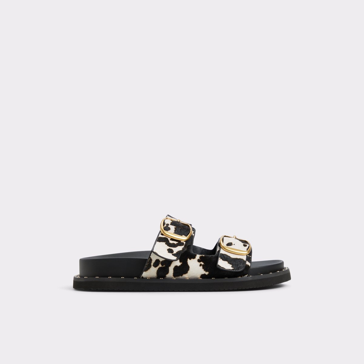 Kravis Blanc/Noir Femmes Sandales a assise plantaire | ALDO Canada