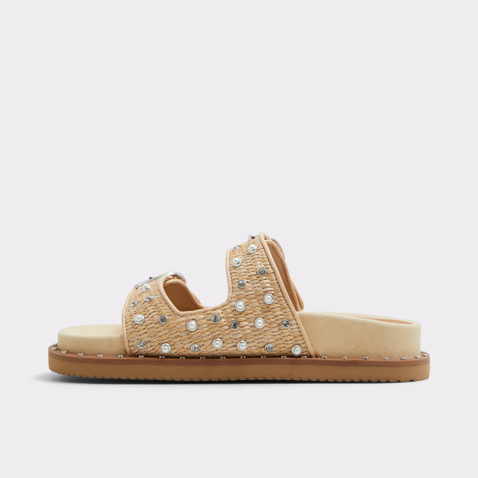 Kravis Beige Combo Women's Flat Sandals | ALDO Canada