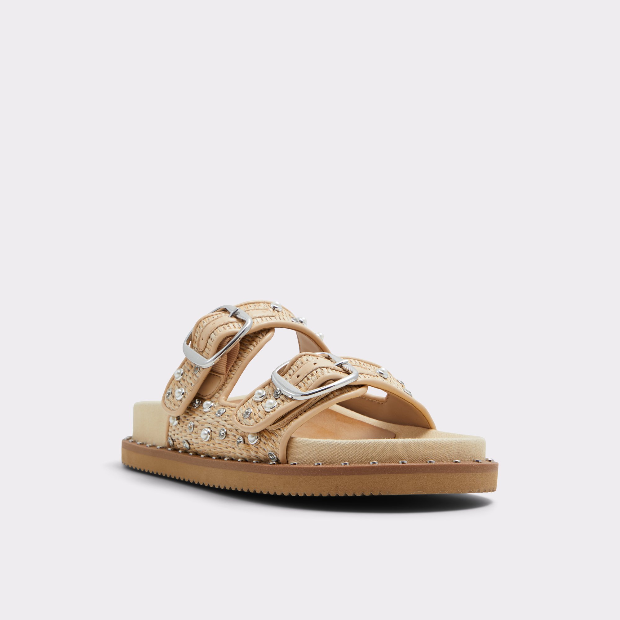 Kravis Beige Combo Women's Flat Sandals | ALDO Canada