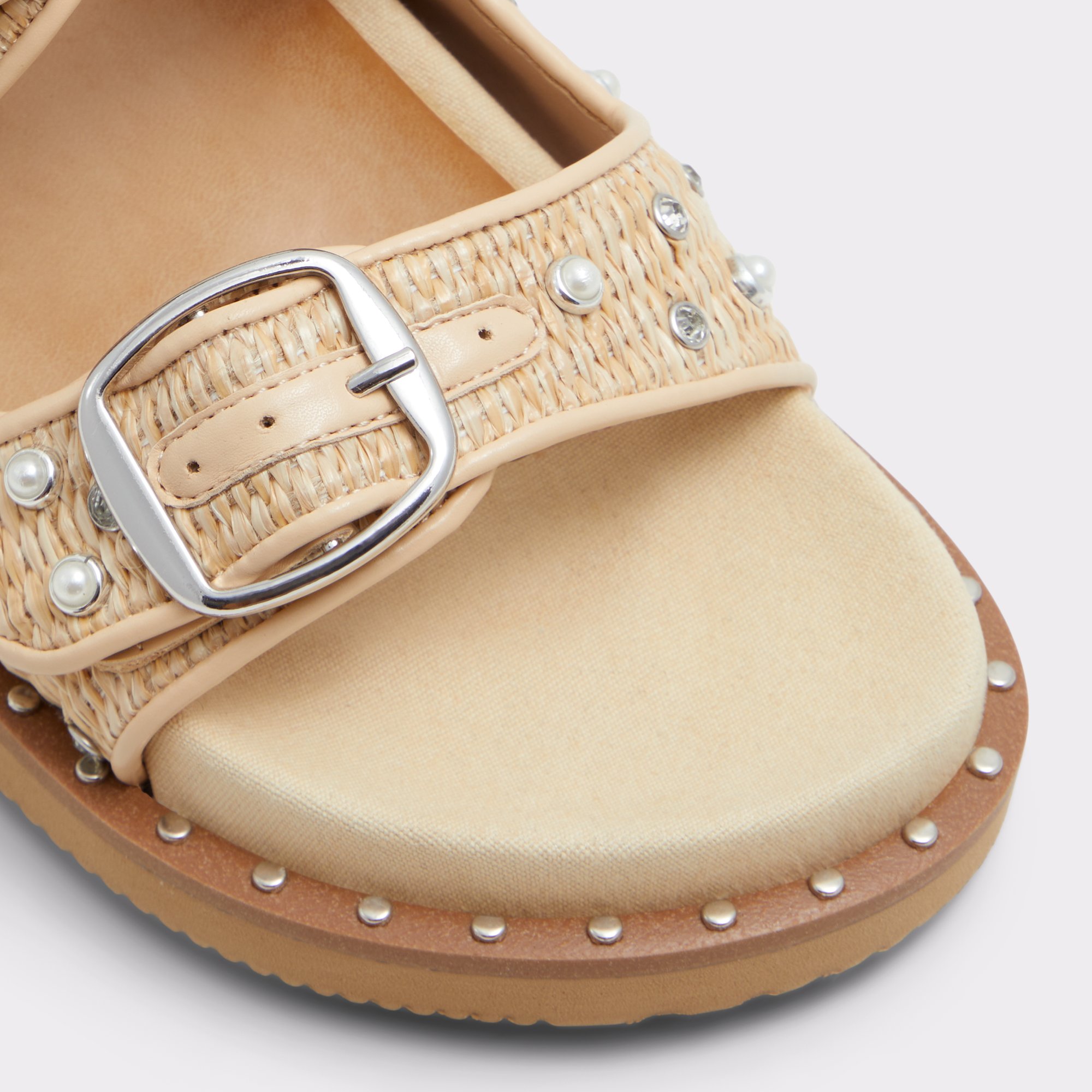 Kravis Beige Combo Women's Flat Sandals | ALDO Canada