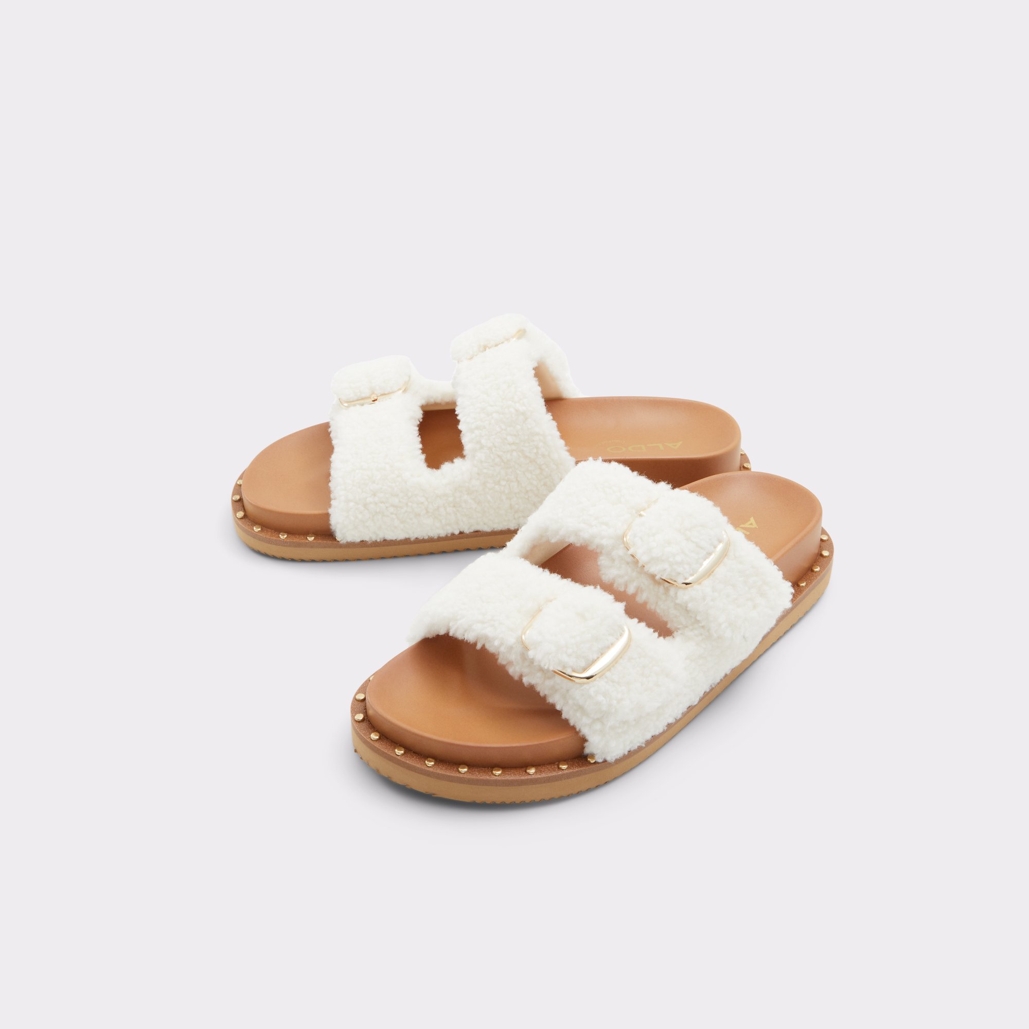 Kravis White Multi Women's Footbed sandals | ALDO Canada