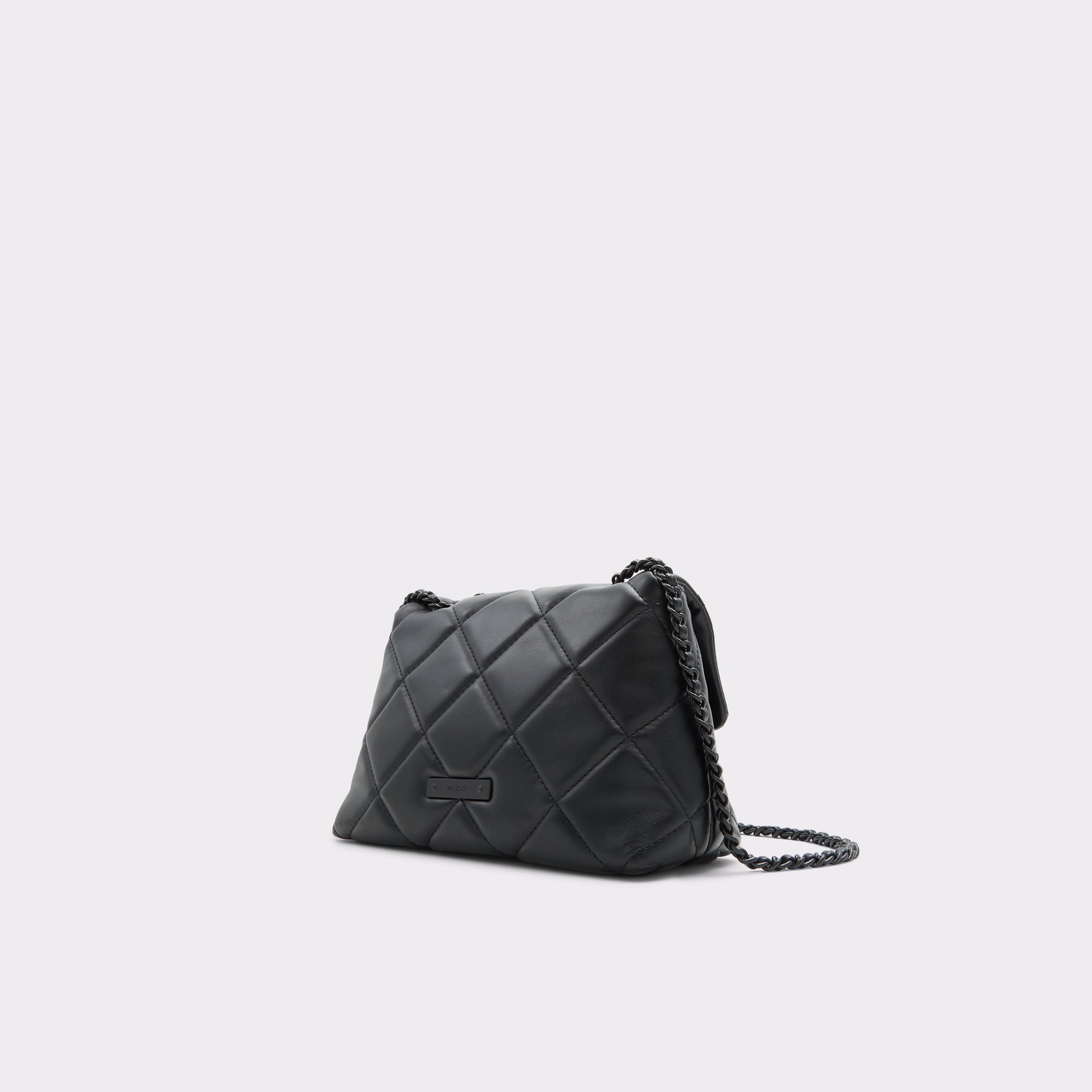 ALDO Women's Quilted Cross Body Bag, Other Black: Handbags