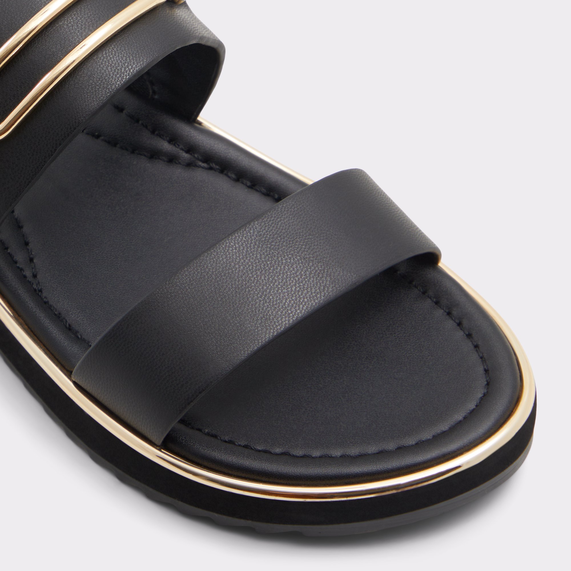 【ALDO】ダブルストラップ Lagoon メタル スライド サンダル ALDO】ダブルストラップ Lagoon メタル スライド サンダル (ALDO