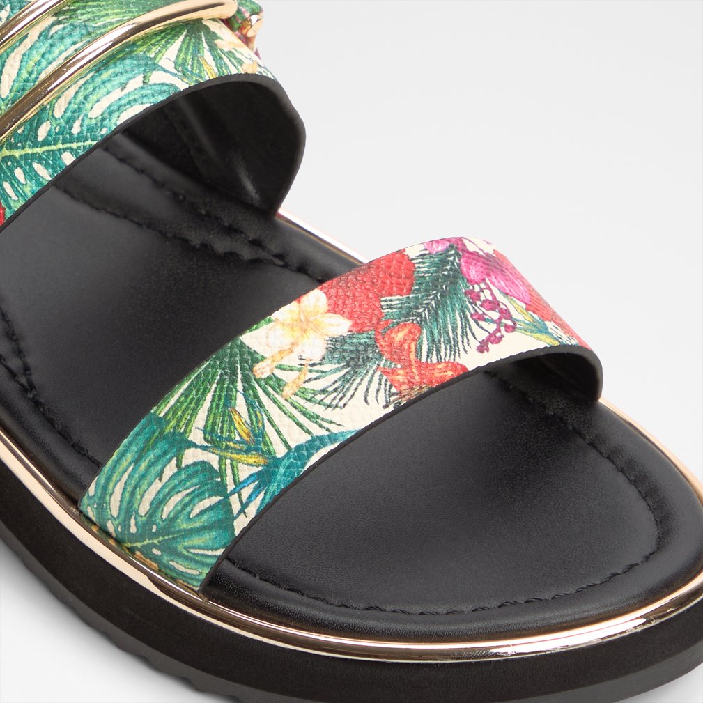 Lagoon Multi Women's Footbed sandals | ALDO US