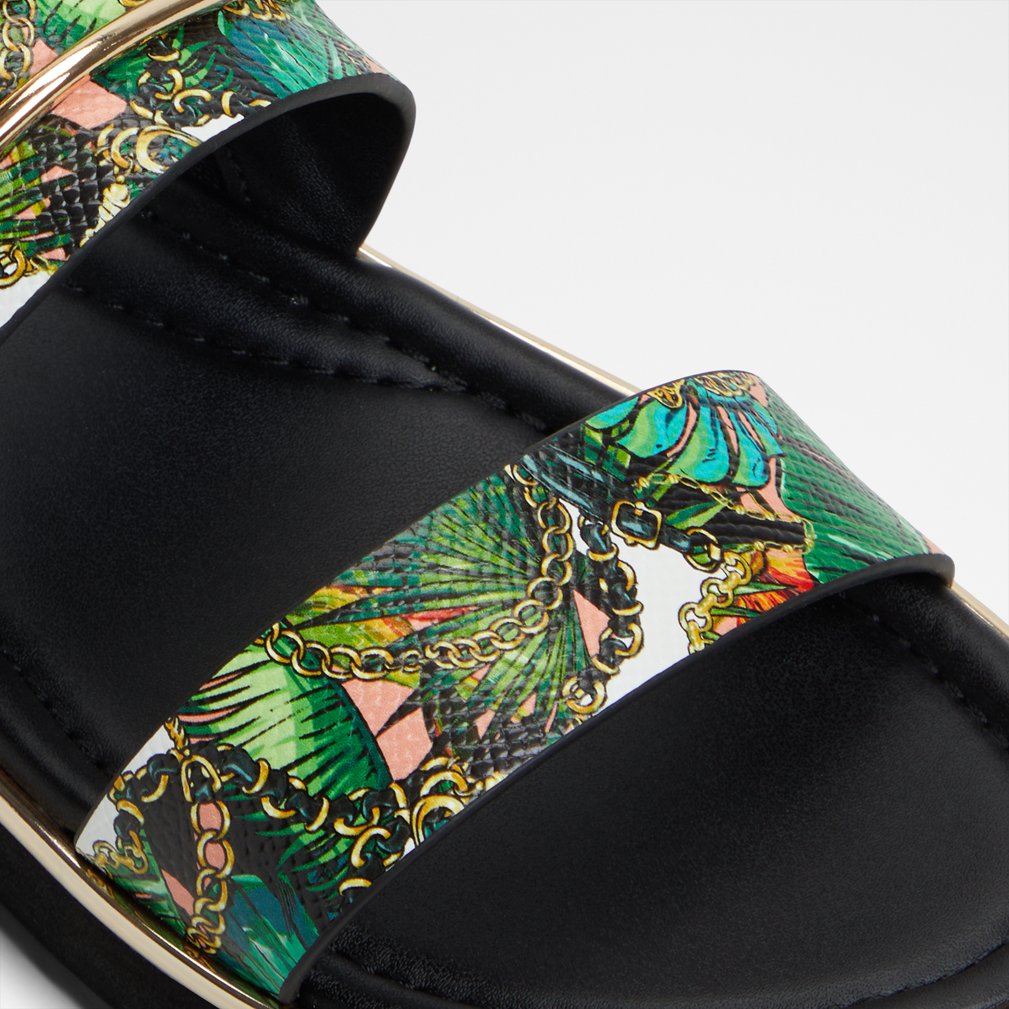【ALDO】 ★ フラット スライド サンダル ★ LAGOON ★ WHITE lagoon_white_100-002-