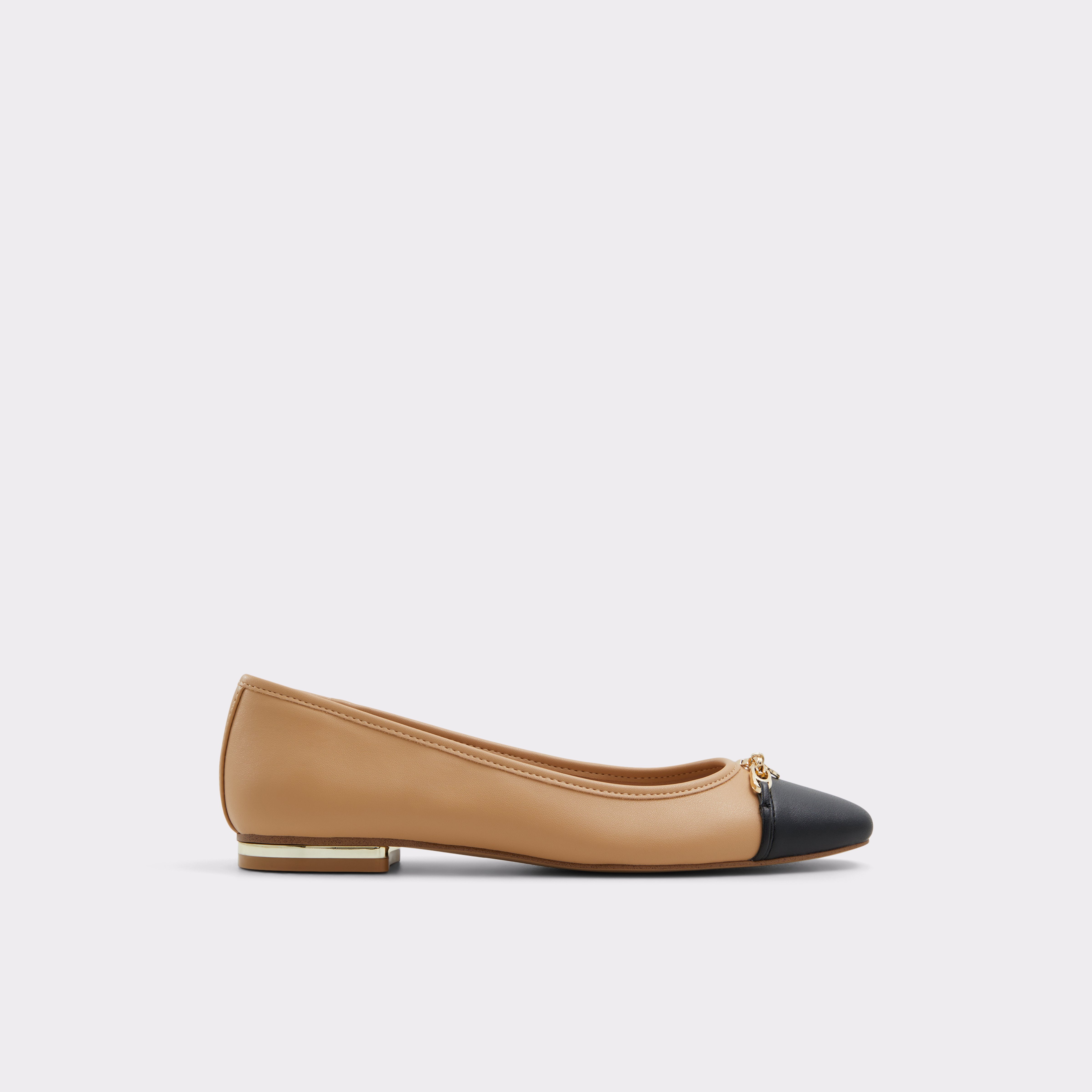 ALDOメタリックアクセント*バイカラー*バレエシューズLalateriel Lalateriel Other Dark Beige Women's Ballet Flats | ALDO US