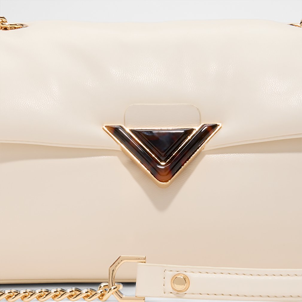 largesoftpuff cartera de mujer-beige_beige