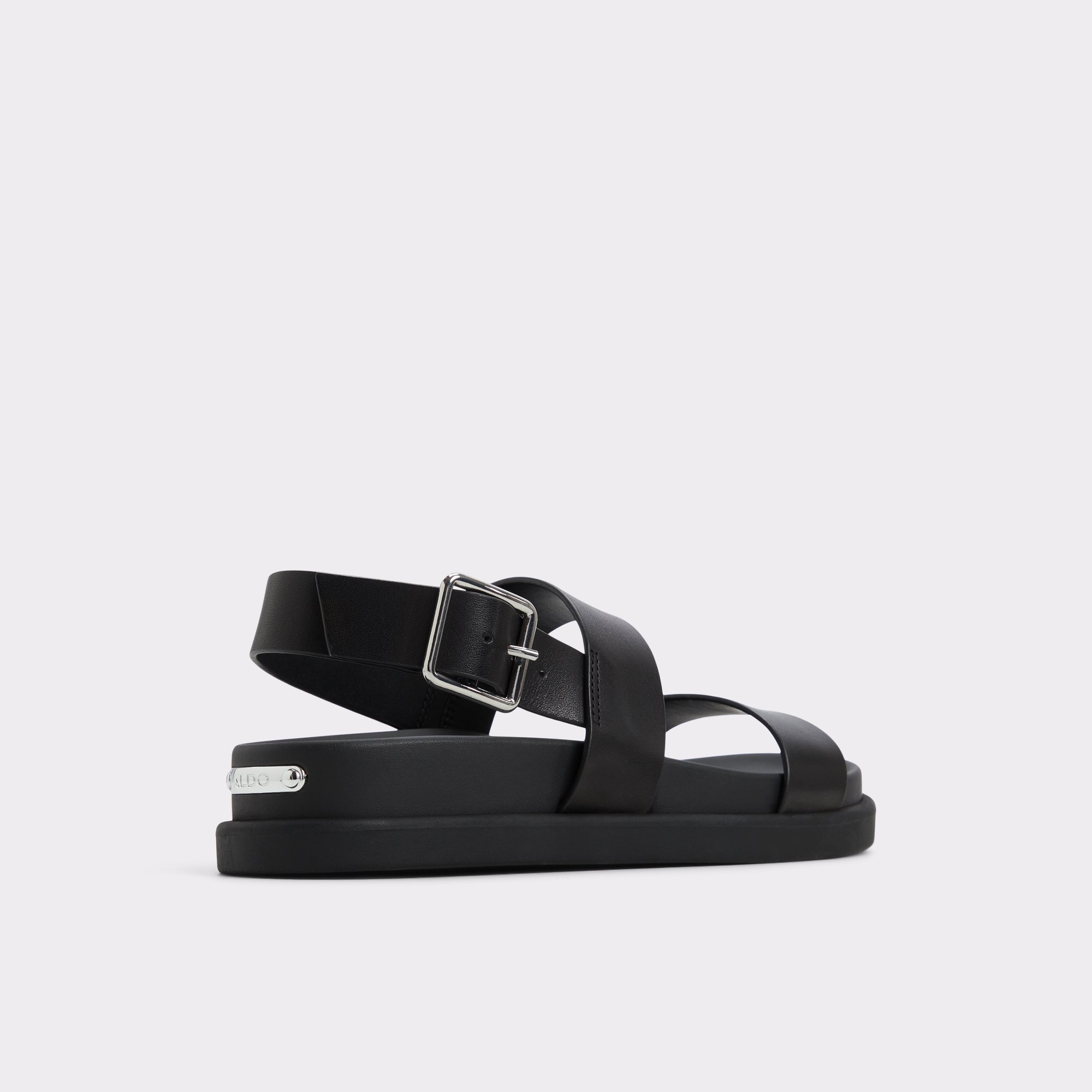 Laroisean Noir Femmes Sandales a assise plantaire | ALDO Canada