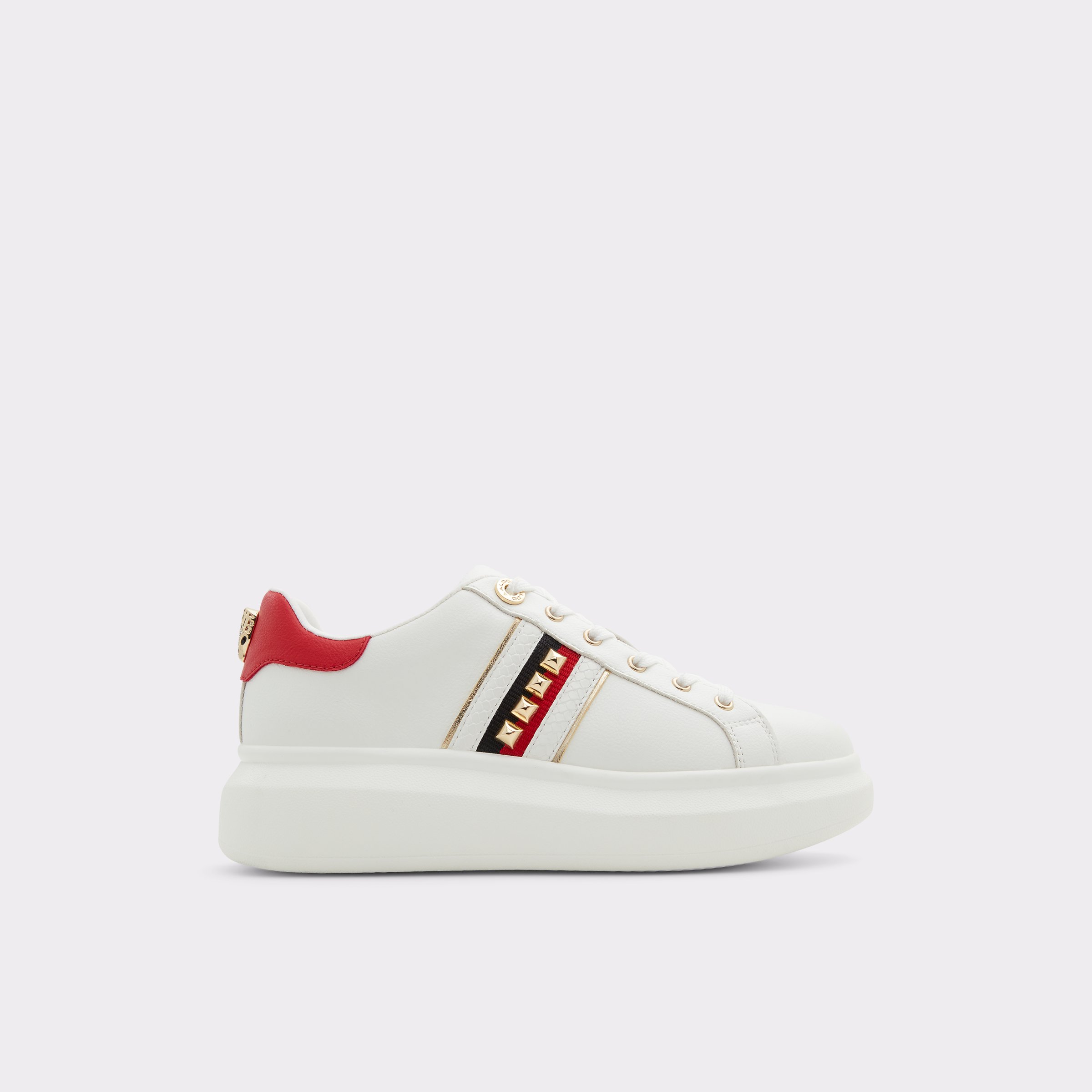 Larou White Synthetic Mixed Material Women's Low top sneakers | ALDO US