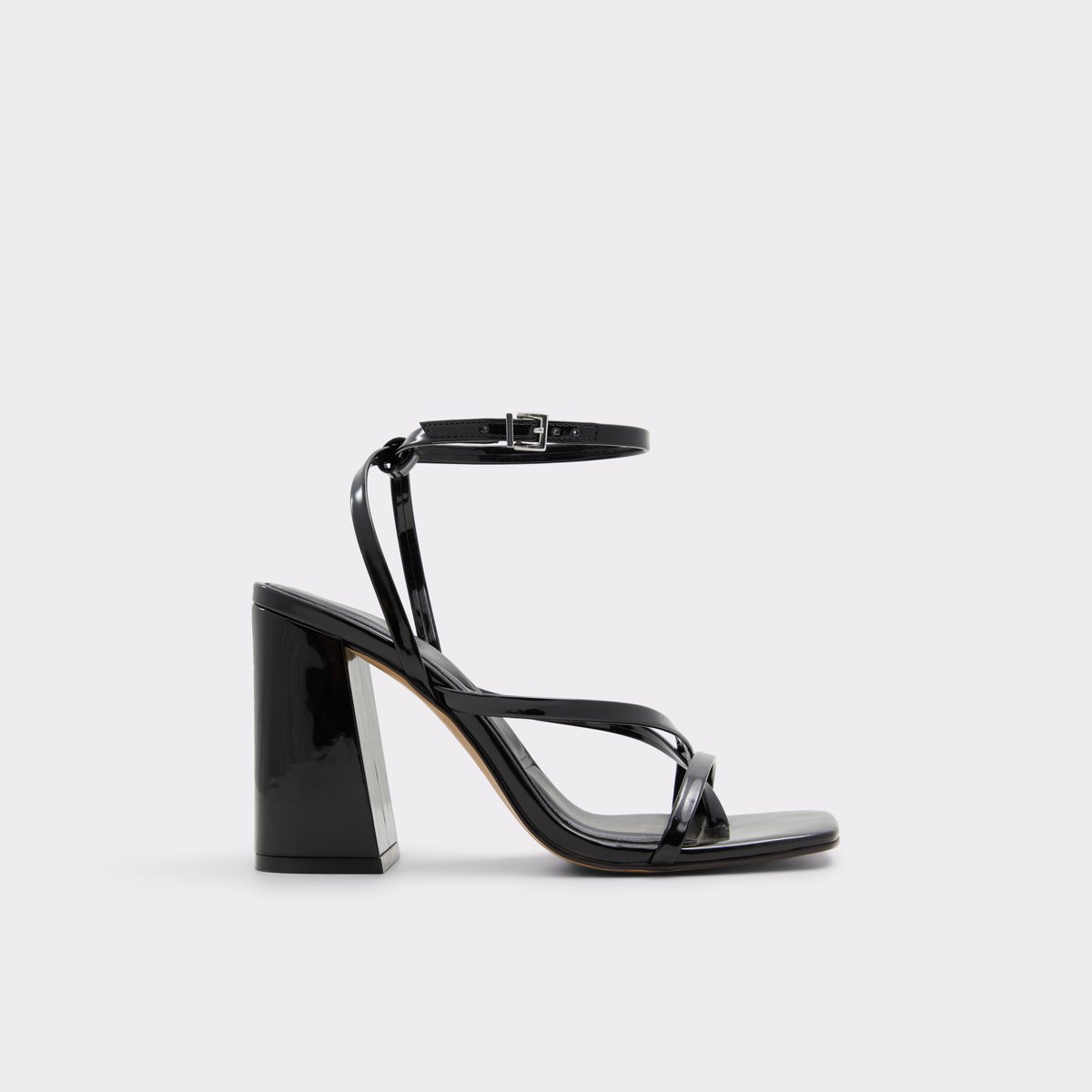 Black strap sandals block heel best sale