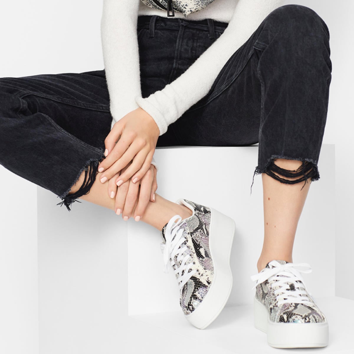 aldo snakeskin sneakers