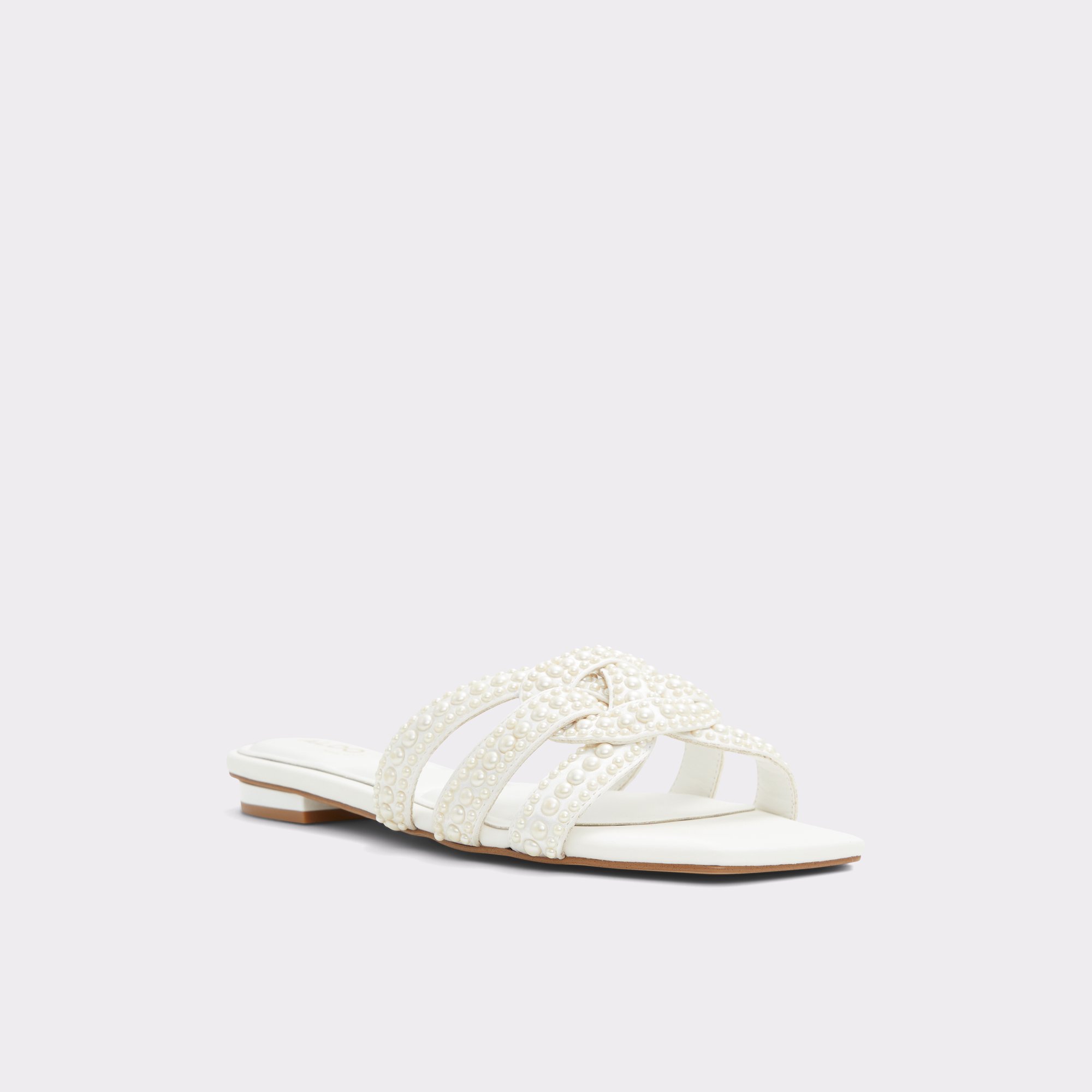 Lilu White Women's Flat Sandals | ALDO Canada