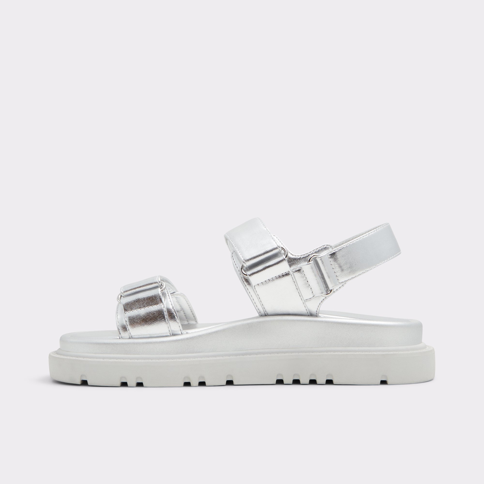 Linette Silver Women's Footbed Sandals | ALDO Canada