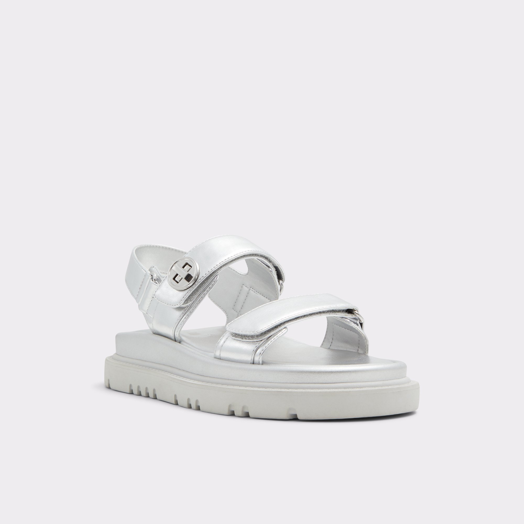 Linette Silver Women's Footbed Sandals | ALDO Canada