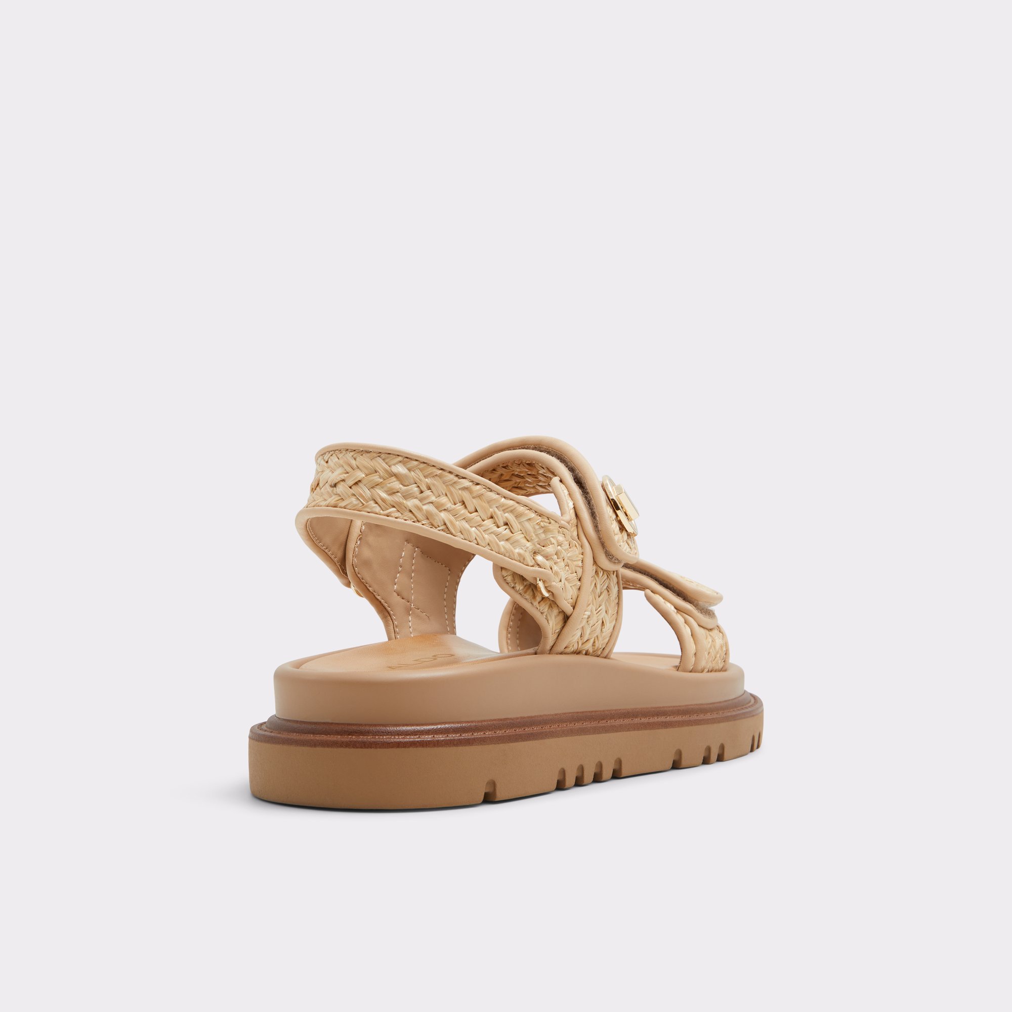 Linette Beige Combo Textile Woven Women's Footbed Sandals | ALDO Canada