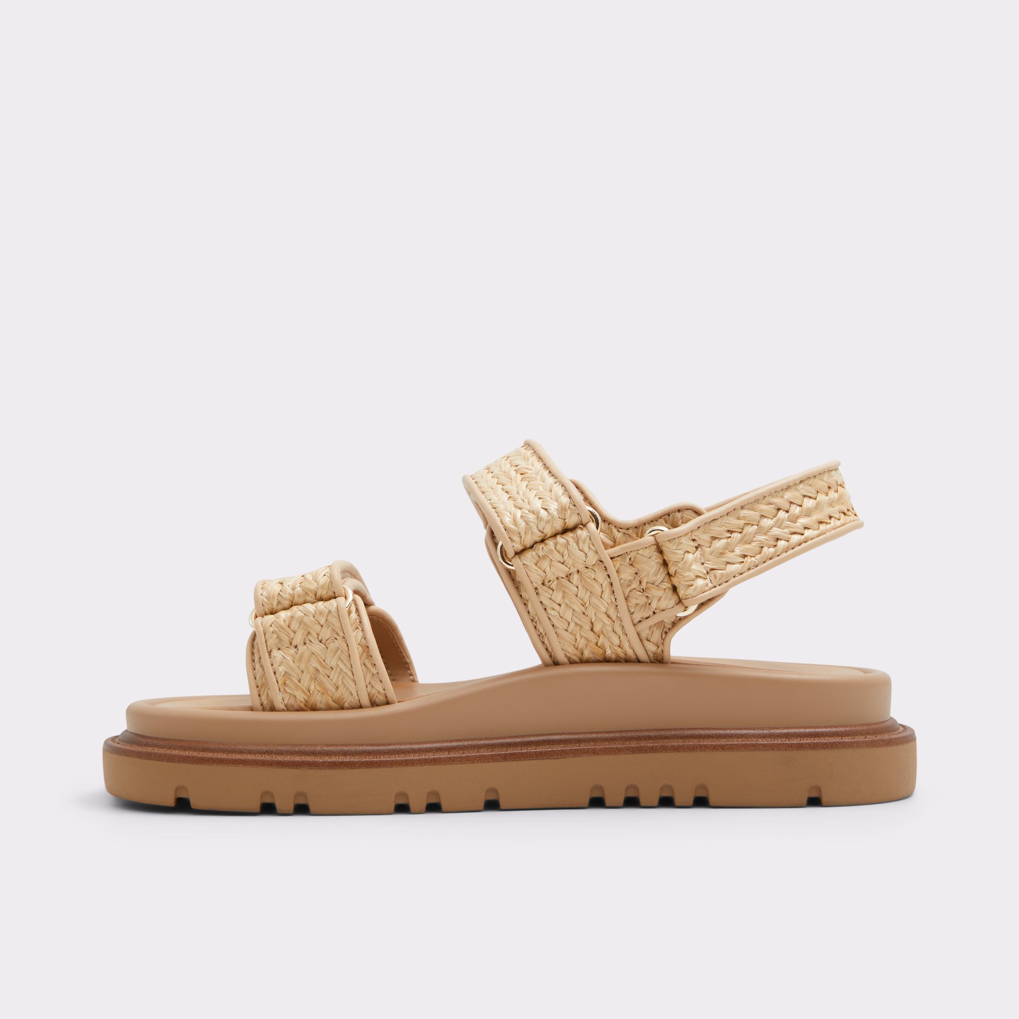 Linette Beige Combo Women's Footbed sandals | ALDO Canada