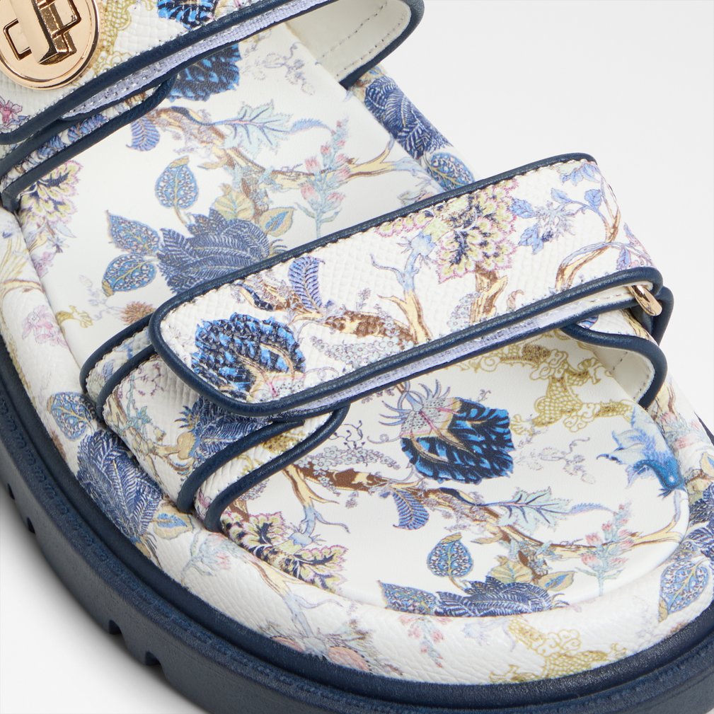 【ALDO】軽量・ベルクロ☆Linette☆フットベッド・サンダル Linette Beige Combo Women's Footbed sandals | ALDO US