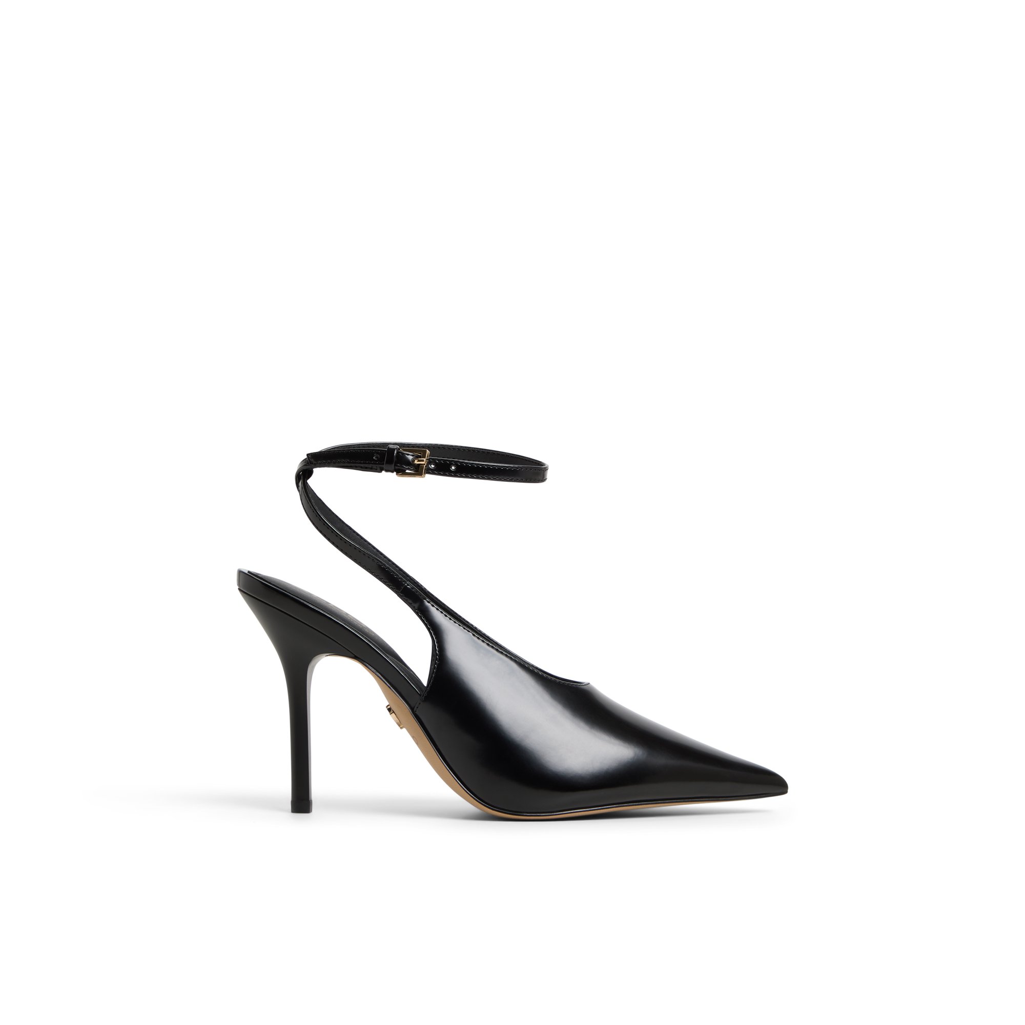 Aldo Lisandre Ankle Strap Pointed Toe Pump In Black