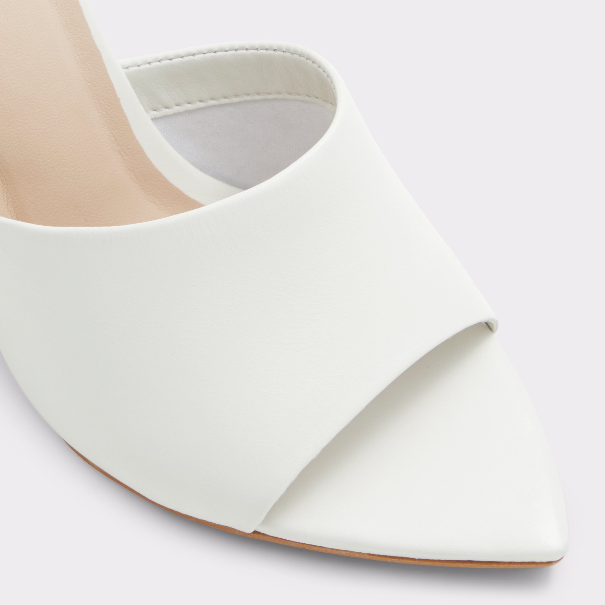 Aldo hot sale white mule