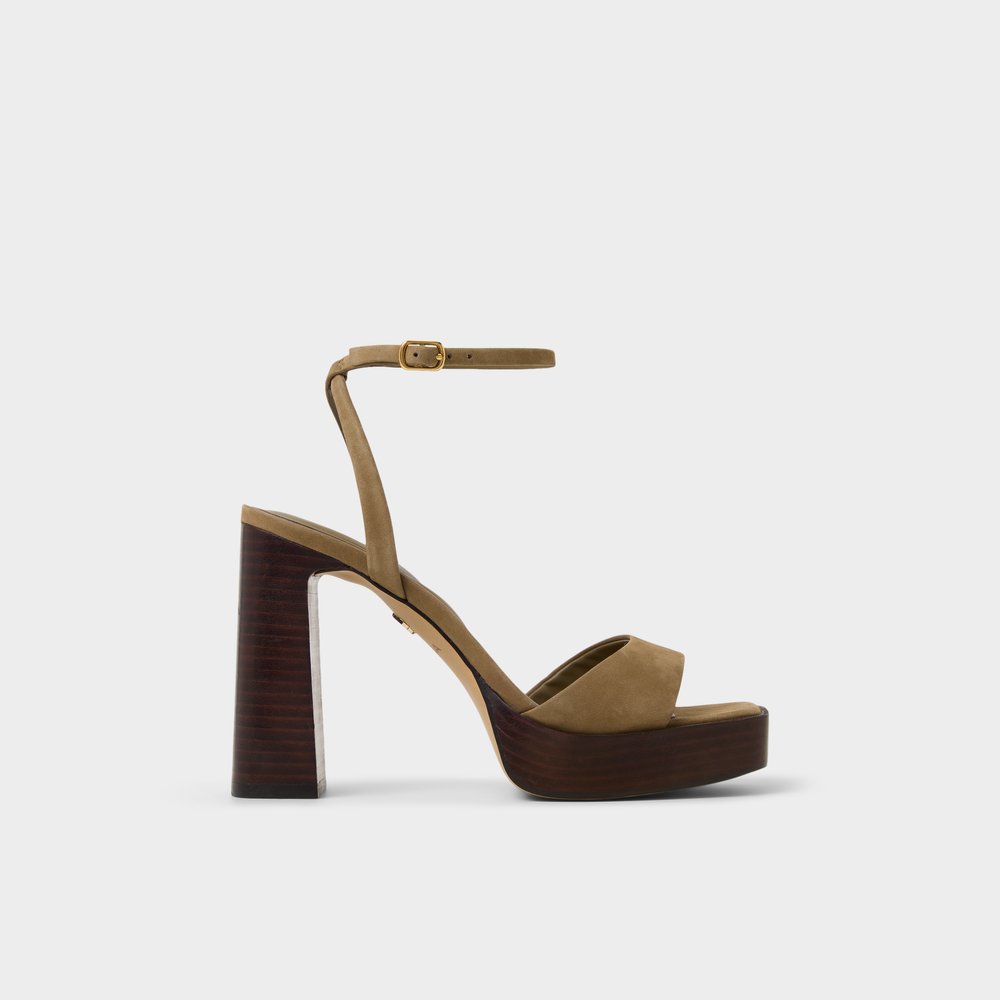 【PORTERNA】Lodi in sandals Triana Dune Leather Mid-Heel Sandal | Heeled Sandals | Footwear