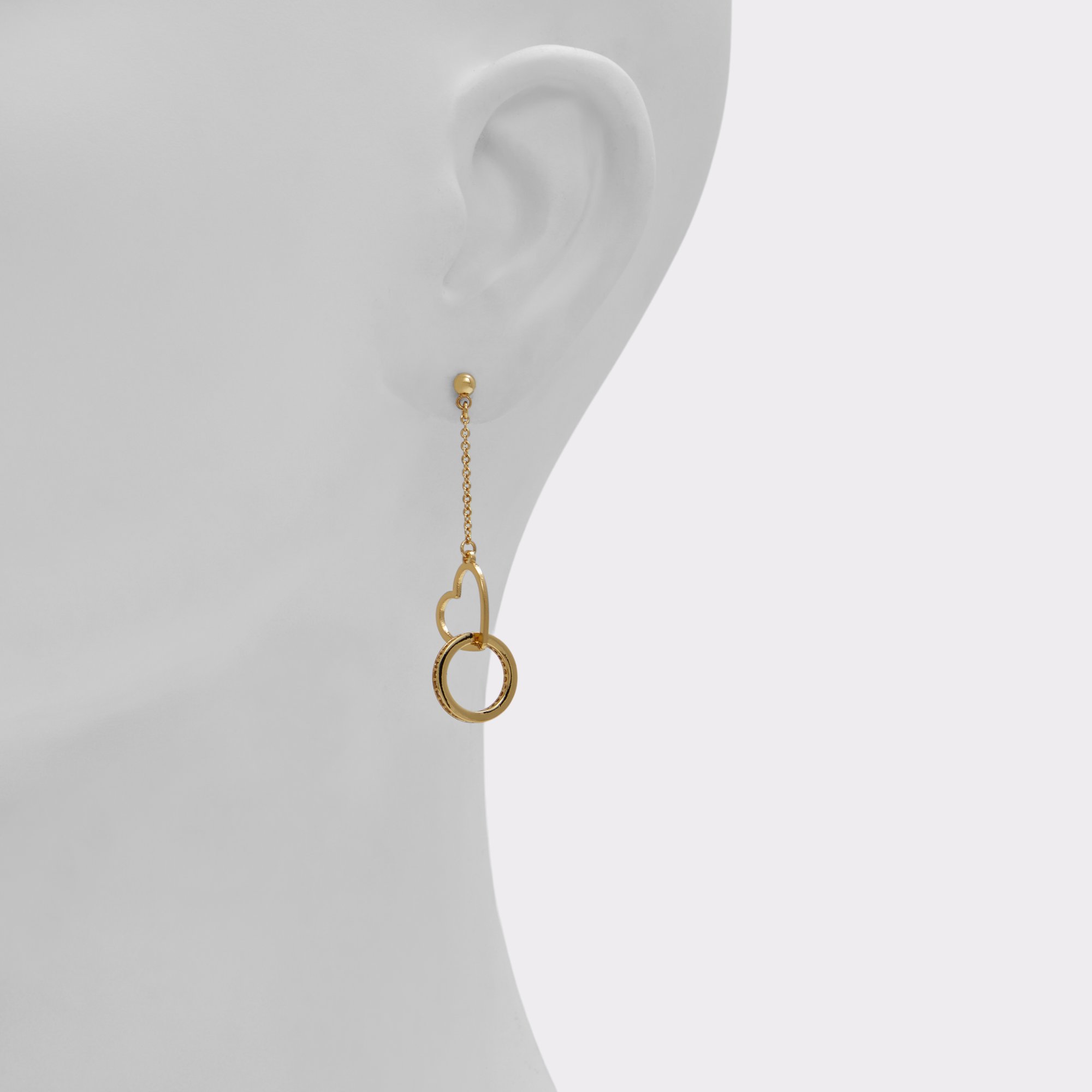 Lovecharm Gold-Clear Multi Women's Earrings | ALDO Canada