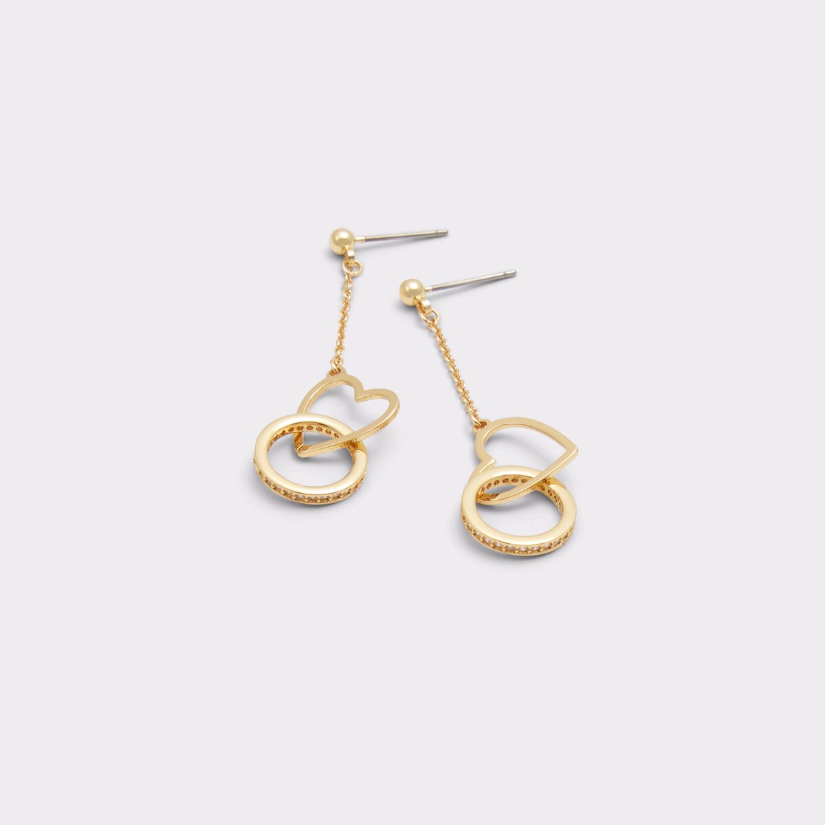 Lovecharm Gold-Clear Multi Women's Earrings | ALDO Canada