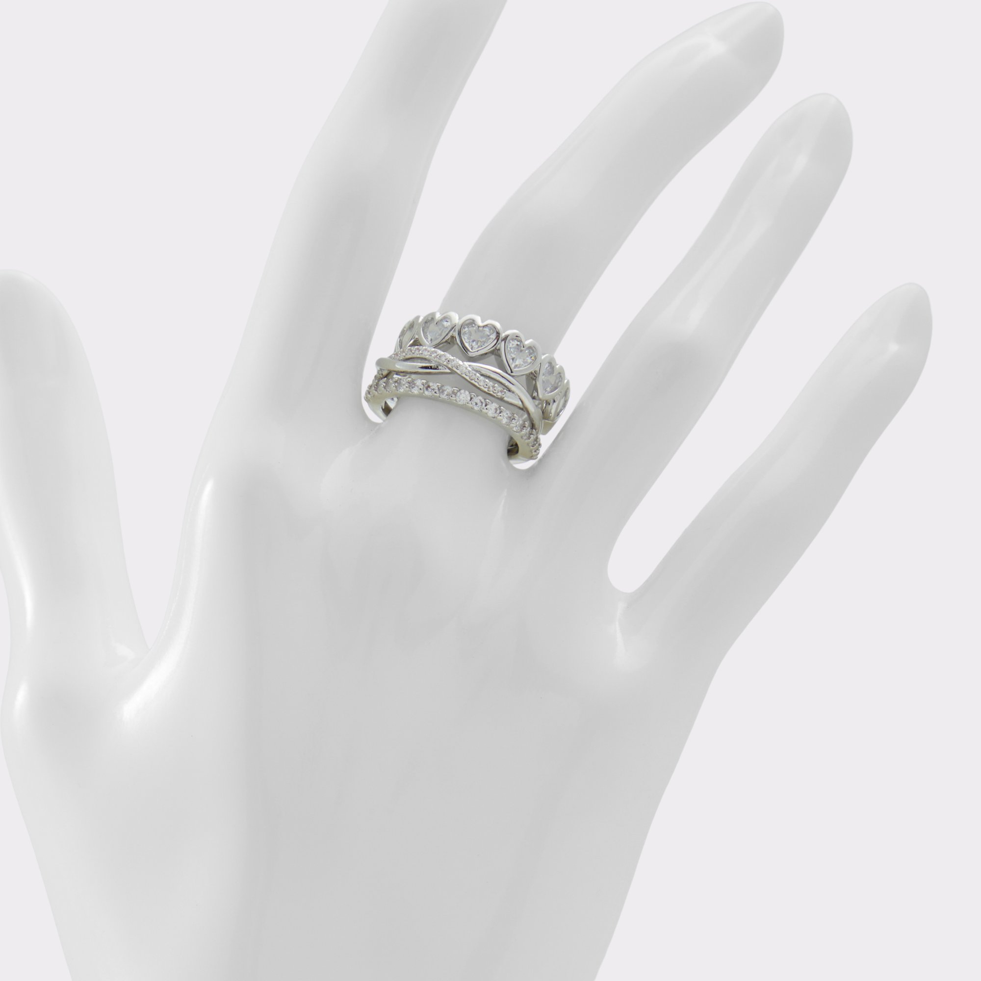 Lovestack Silver/Clear Multi Women's Rings | ALDO Canada