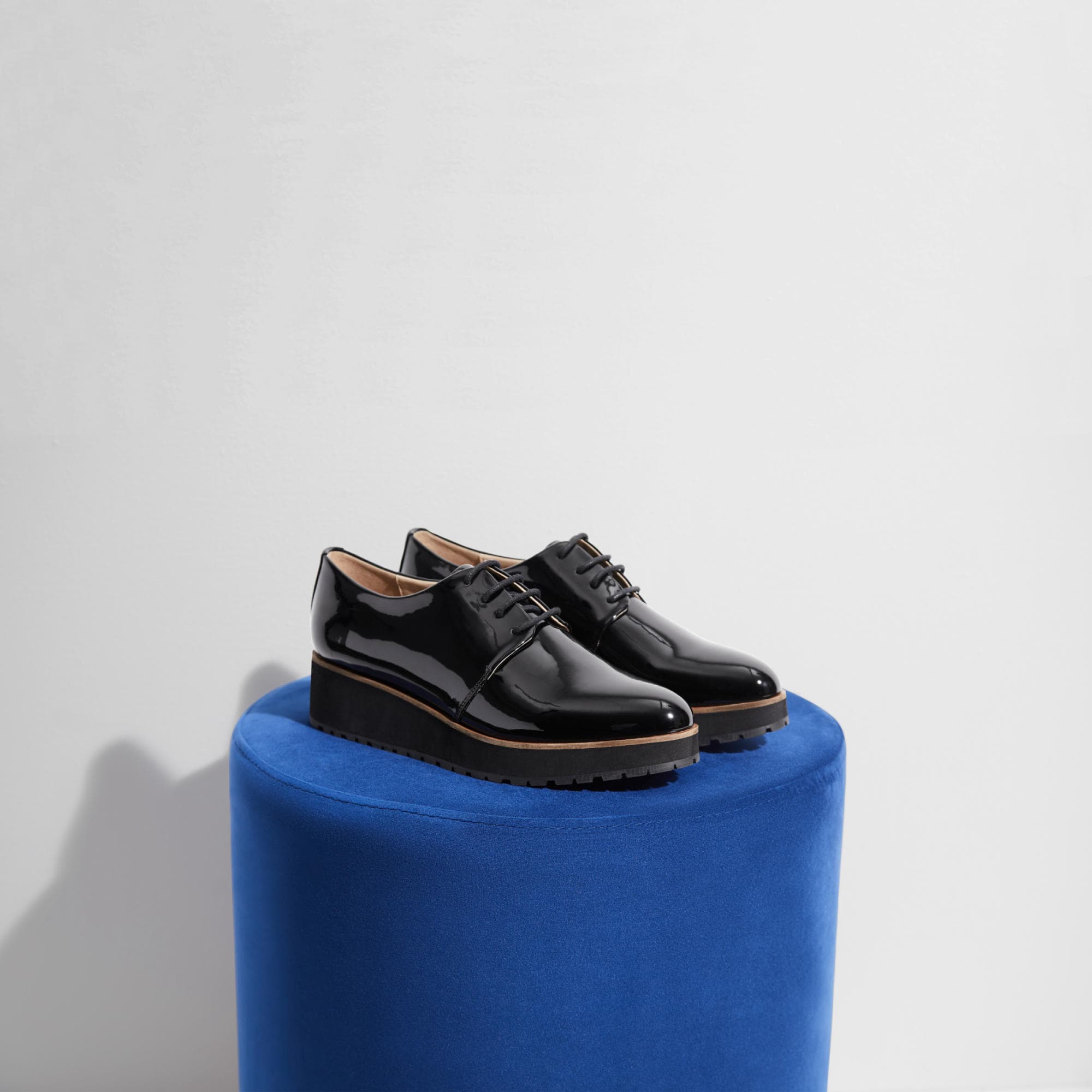 Lovirede Black Synthetic Patent Women�s Oxfords ALDO UK