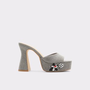 Grey platform heels new arrivals