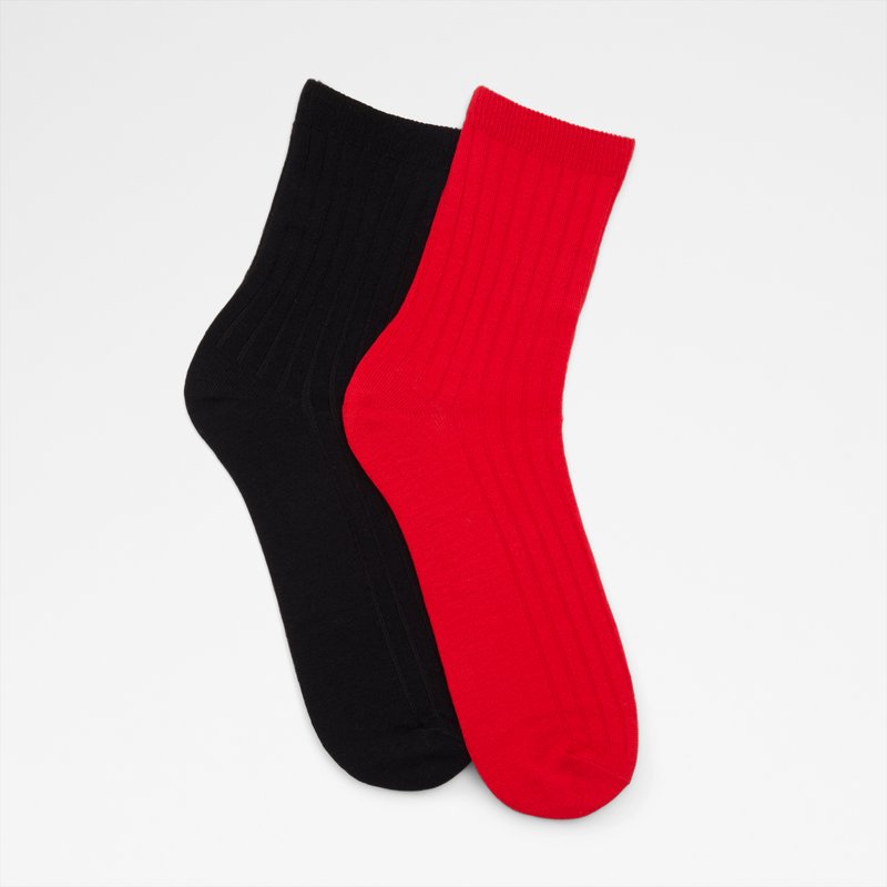 luxecrew calcetine de mujer-rojo_red