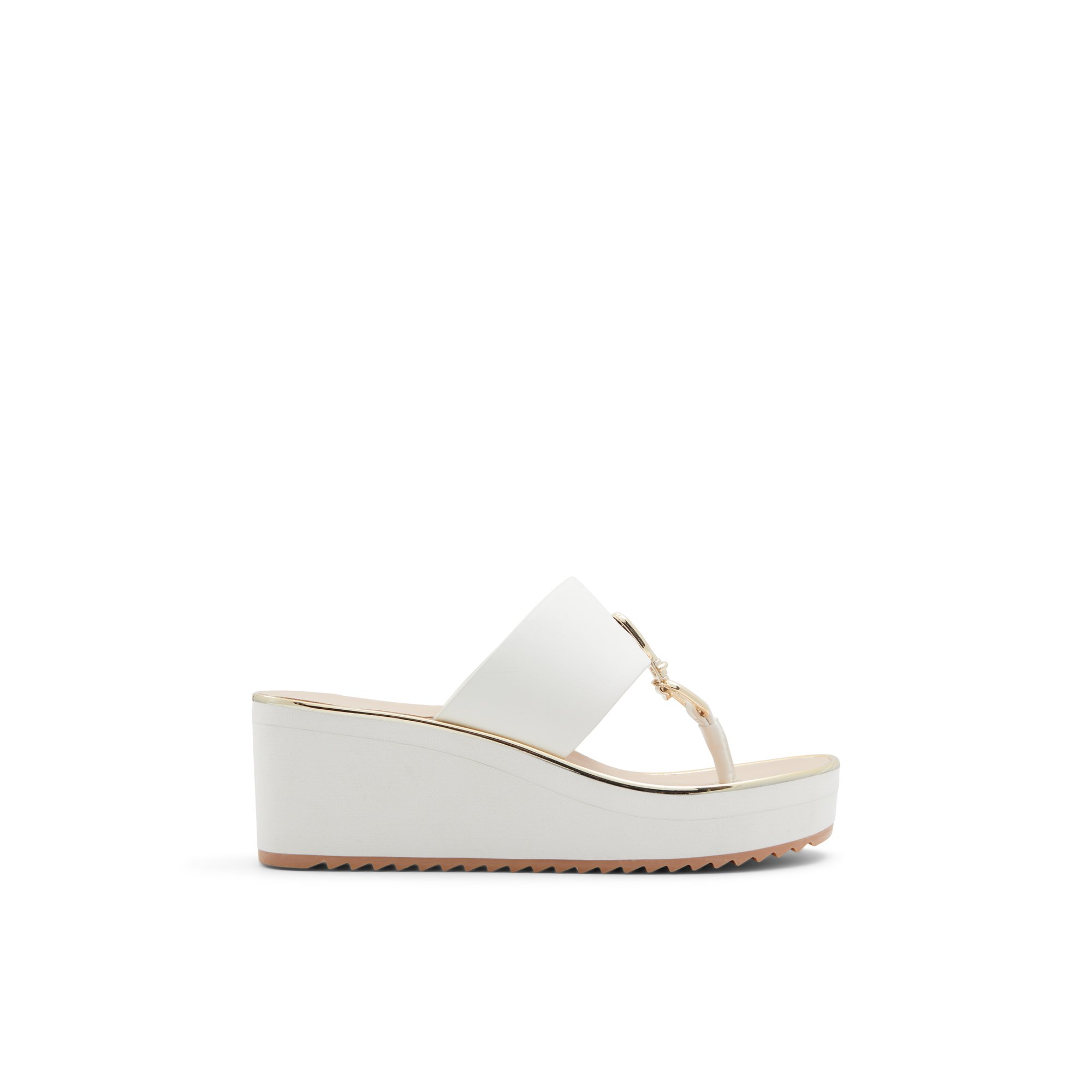 ALDO Maesllan - Women's Wedge Sandals - White