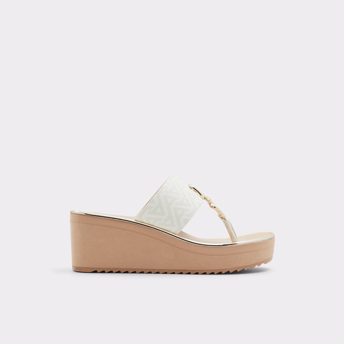Maesllan White Synthetic Mixed Material Women's Sandals | ALDO Canada
