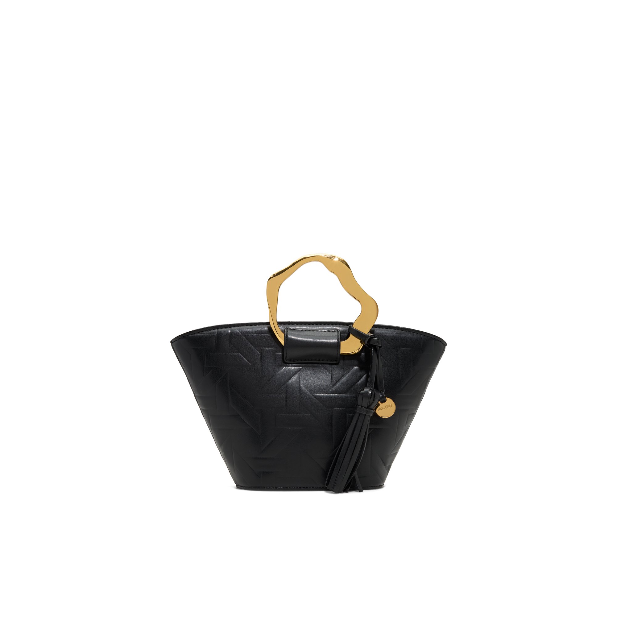 Aldo Malede Quilted Faux Leather Top Handle Bag In Black