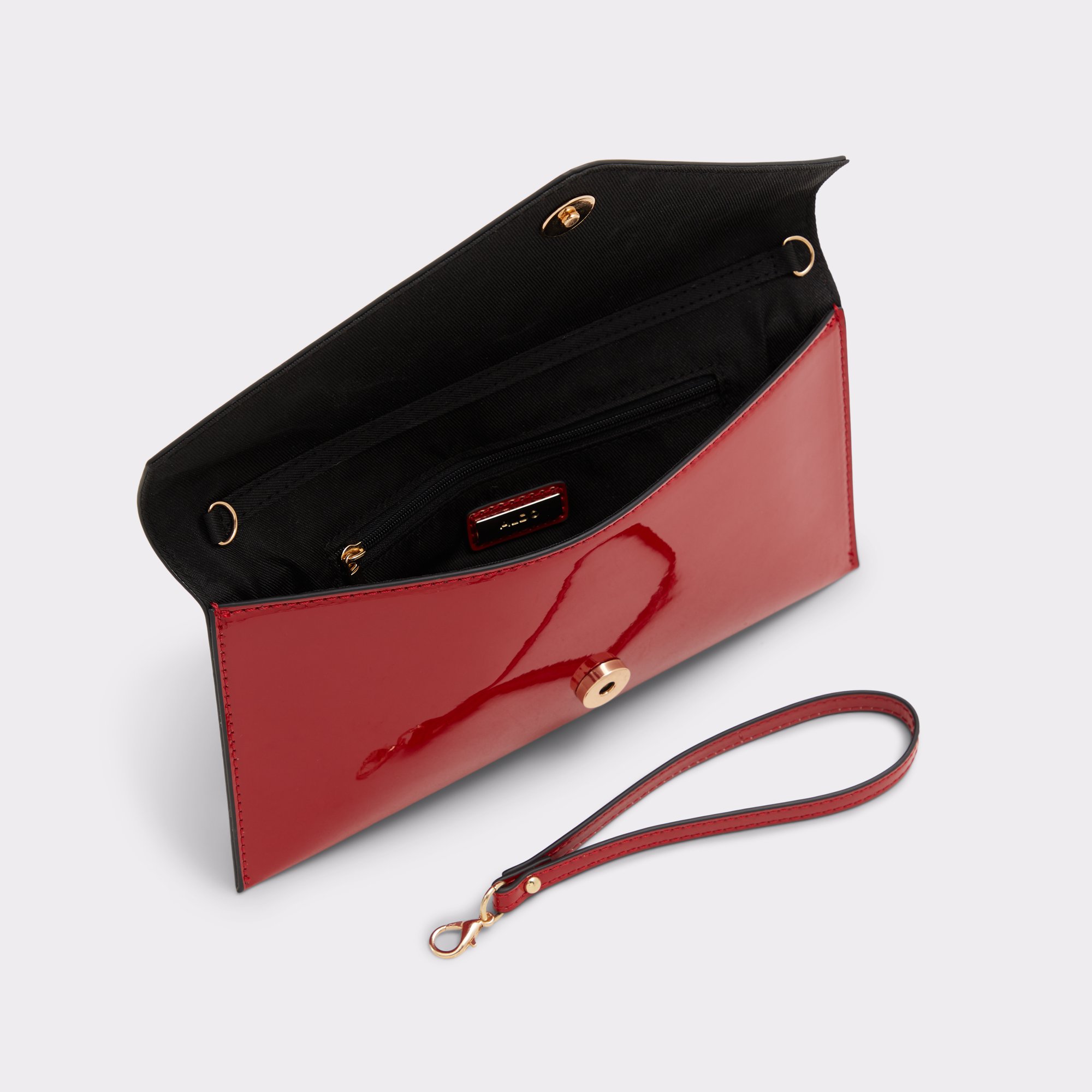 Aldo red clutch bag online