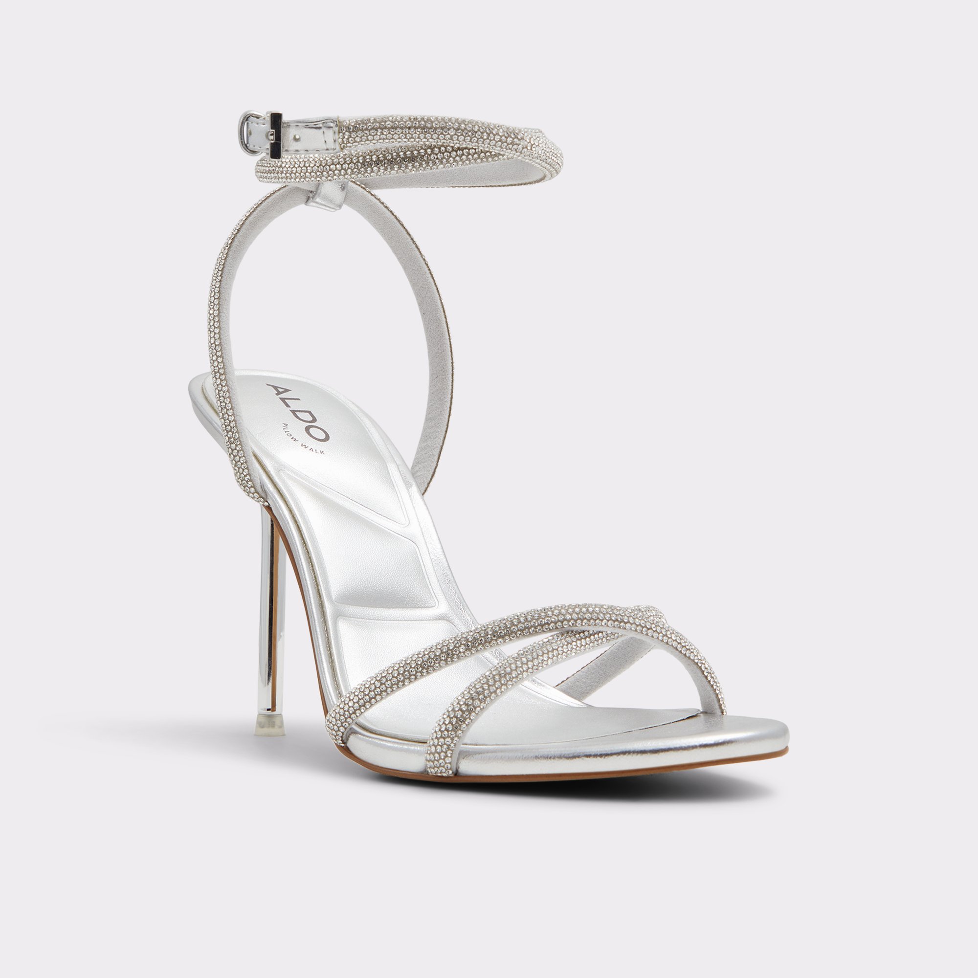 Manaelden Silver Women's Heeled sandals | ALDO US