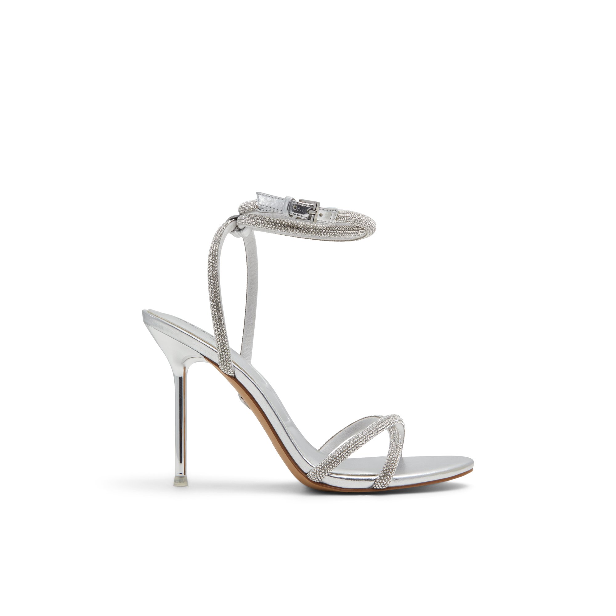 ALDO Manaelden - Women's Heeled Sandal Sandals - Silver, Size 7.5