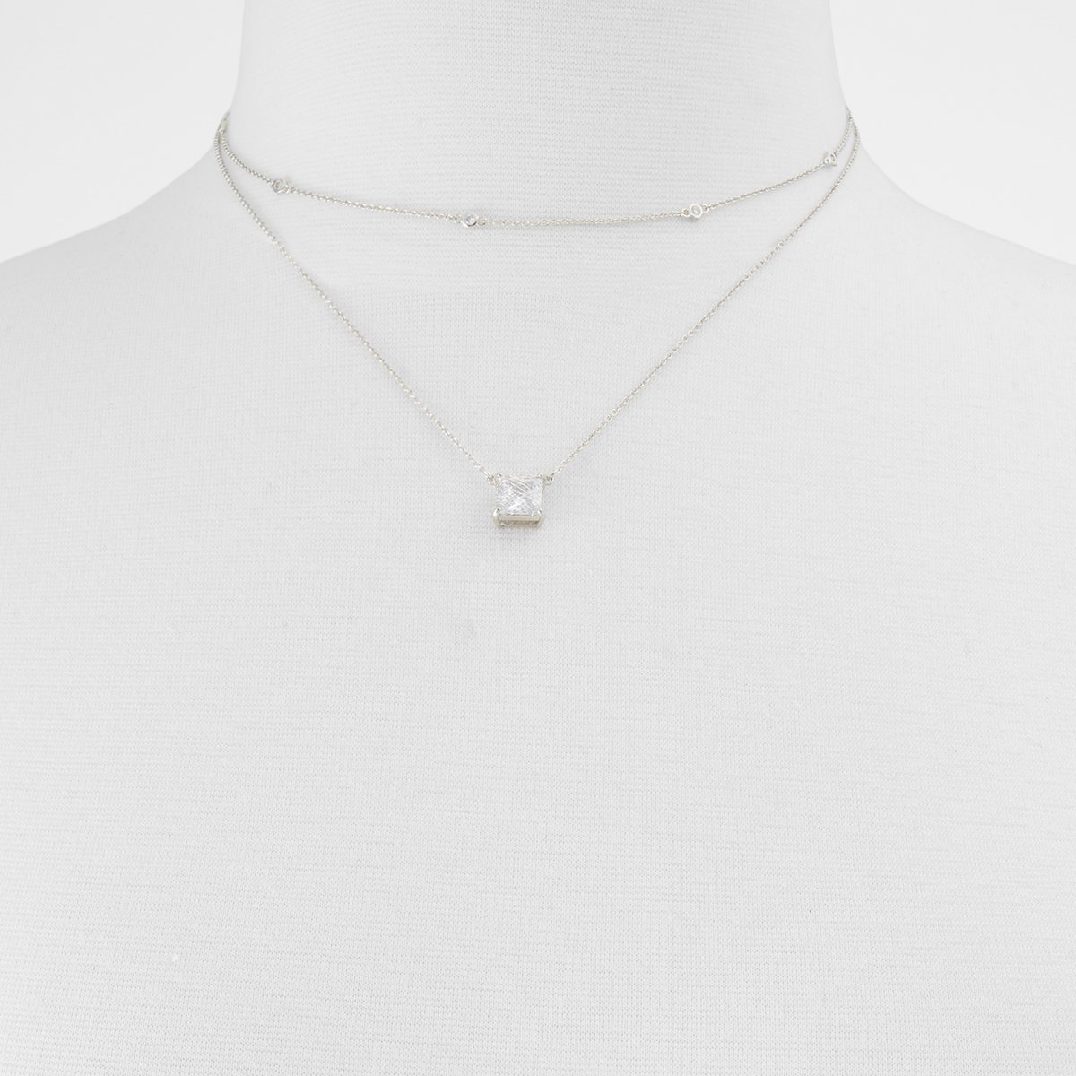 Manedegyn Silver/Clear Multi Women's Necklaces | ALDO Canada