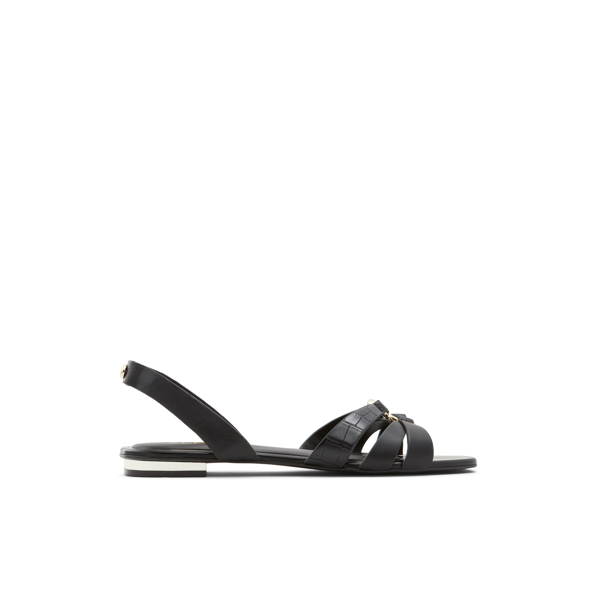 Image of ALDO Marassi - Women's Flat Sandals - Black, Size 7.5