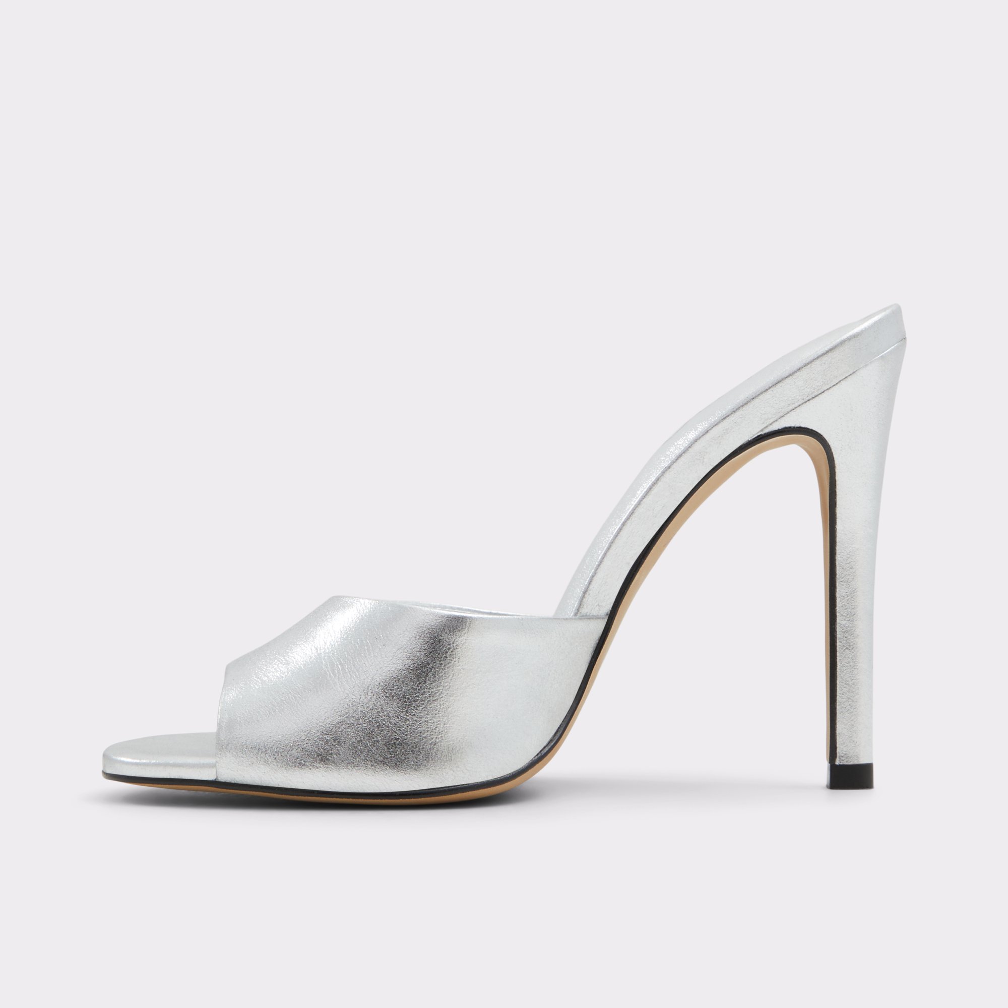 Marcelia Silver Women's Heeled Mules | ALDO Canada