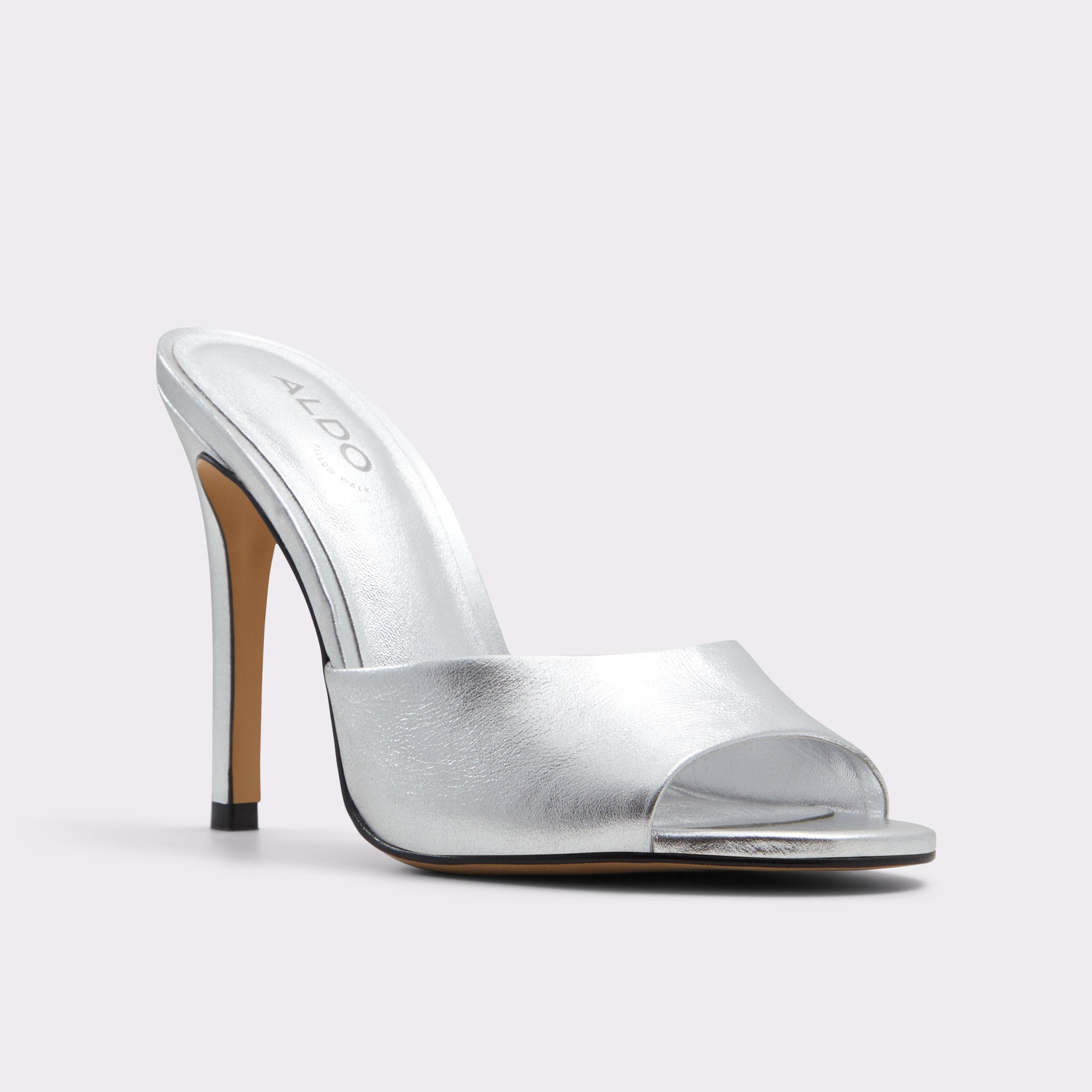 Marcelia Silver Women's Heeled mules | ALDO Canada